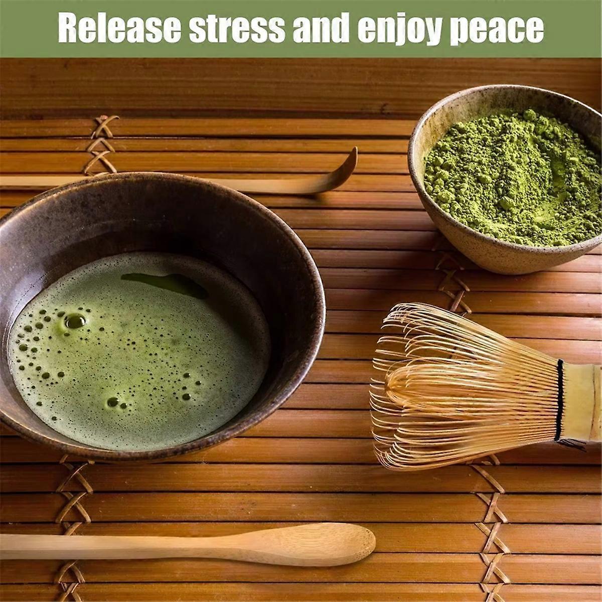 Practical Matcha Whisk Set - 1 Set with Whisk Holder for Matcha Tea Making — image 3