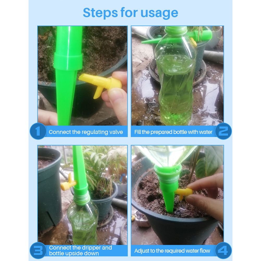 12pcs Self Watering Spikes Plant Waterer Automatic Vacation Drip Irrigation Watering Device โ image 3