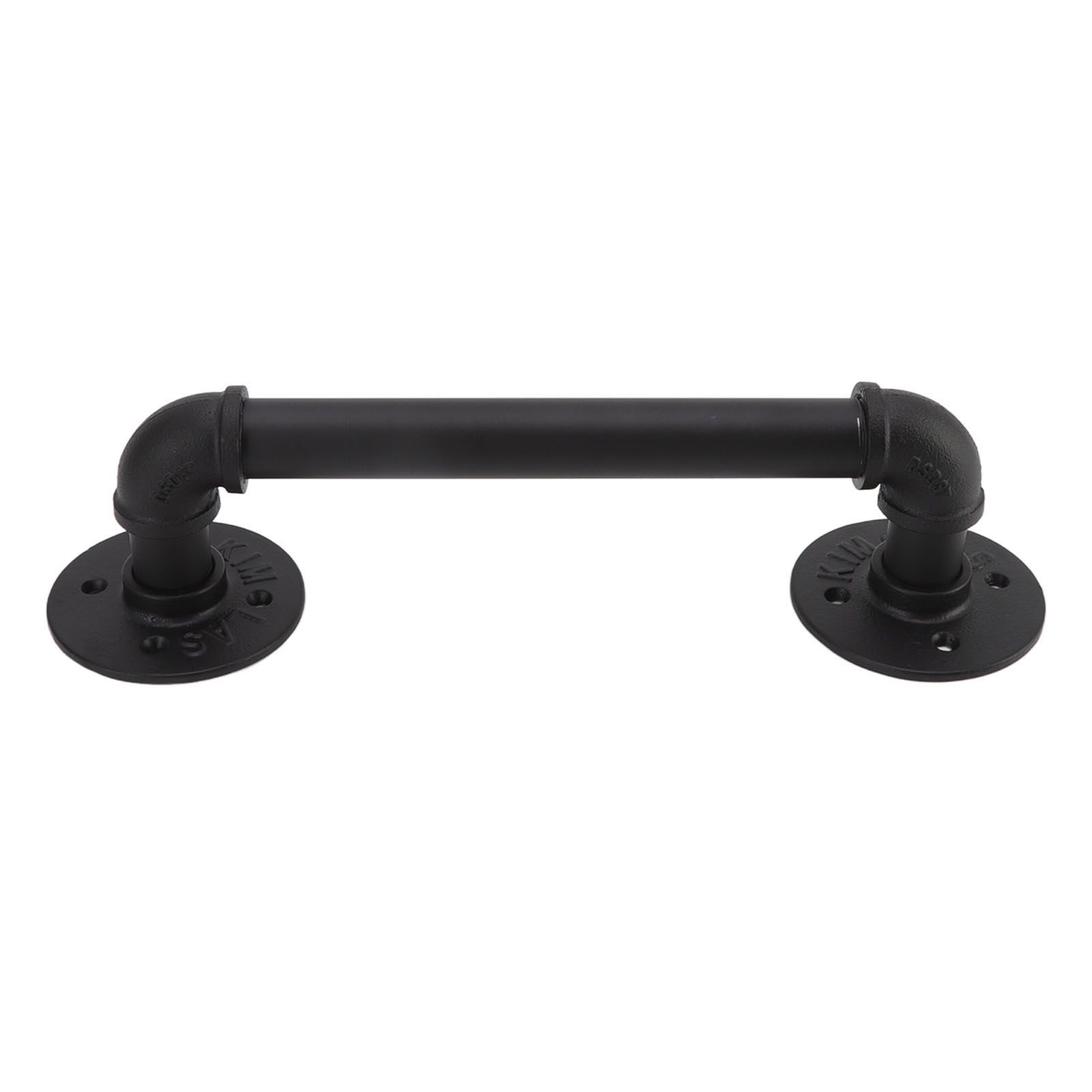 Door Pull Handle Simple Industrial Retro European Style Black Iron Decorative Practical Barn Door Handle for Home — image 3
