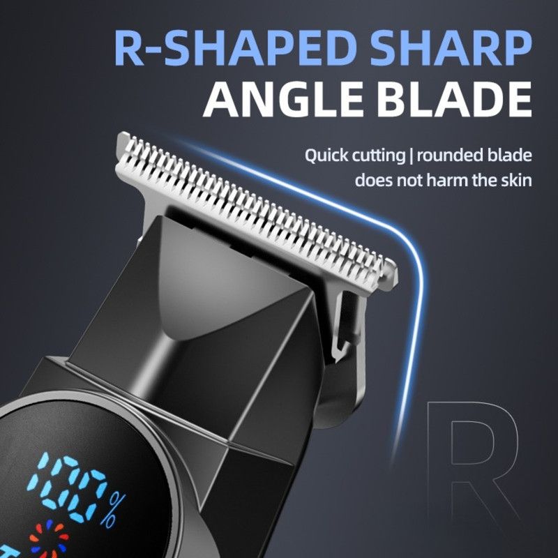 Professional Electric Hair Clipper, Type-C Rechargeable Hair Trimmer for Salons, Home Use, Adults & Kids—Black — image 4