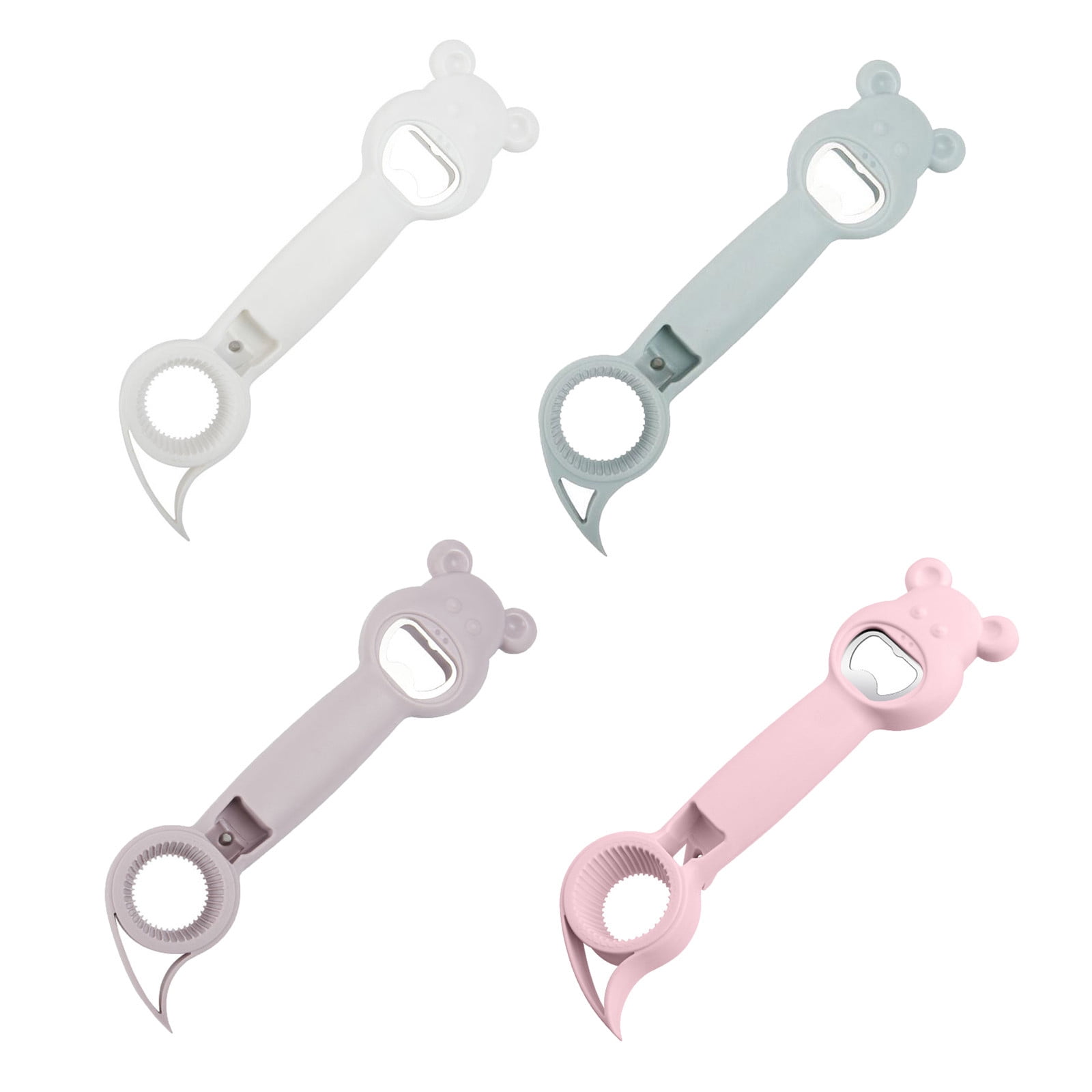 Bottle and Can Openers ! Opener 4Pcs Can Cap Canned Bottle Home Bottle Multifunctional 4-In-1 Kitchen,Dining & Bar, Four in One Corkscrew Promotion Include 4 ×