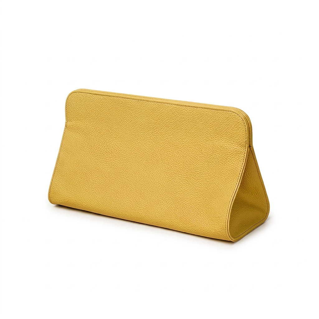 Yellow Hair Dryer Storage Bag - Faux Leather Travel Organizer with Magnetic Closure, Waterproof Heat Resistant Pouch for Straighteners Curling Irons and — image 3