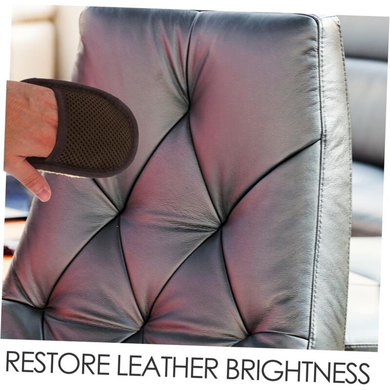 3, Bags Furniture, Leather Care Accessories Piece Thick Leather Cleaning Gloves with Bristles for Polishing and Buffing Shoes — image 2