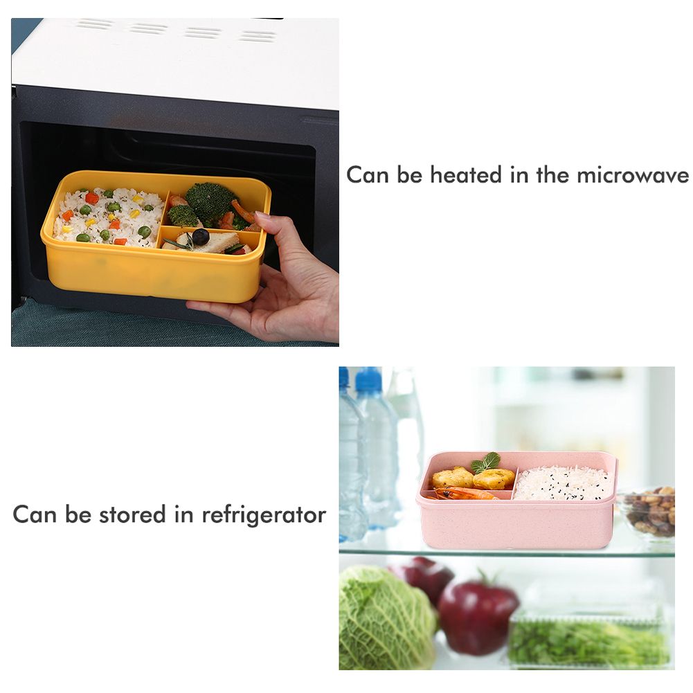 Lunch Boxes Bento Boxes Leakproof Lunch Boxes for Microwave Bento Lunch Boxes with 3 Compartments and Tableware โ image 6