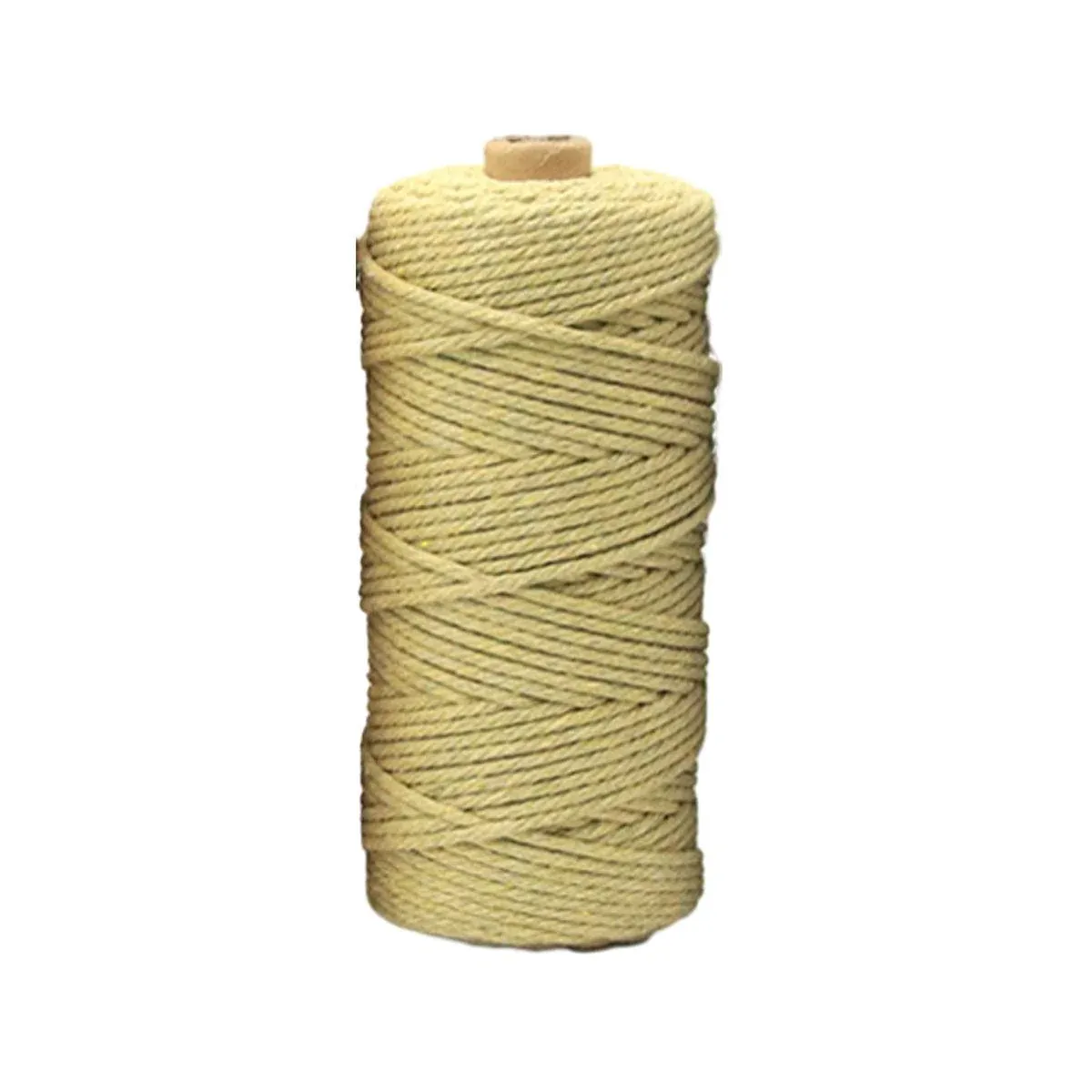 3mm Colored Cotton Rope DIY Hand Woven Macrame Cord Tapestry Binding Craft Rope - Khaki
