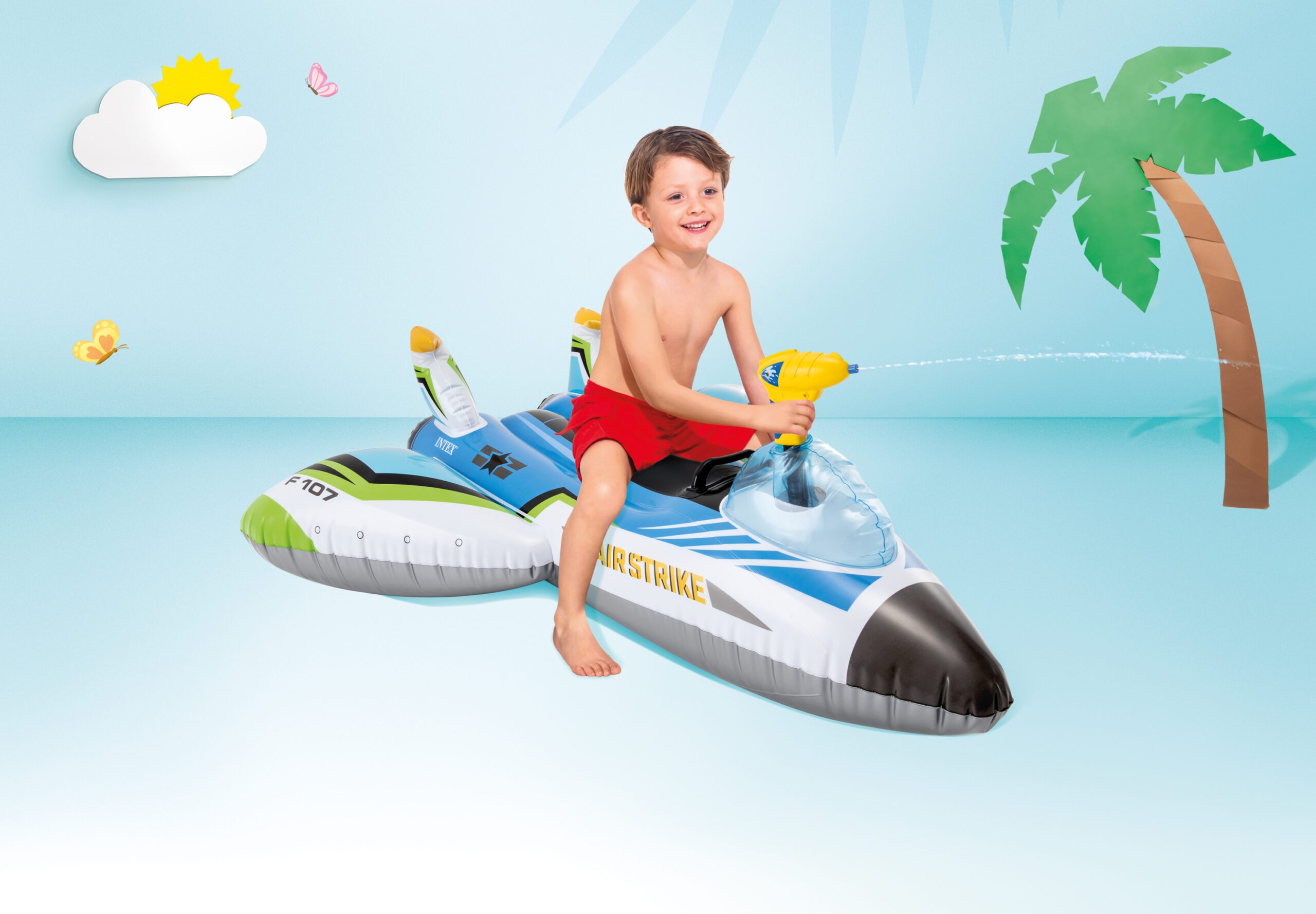 Intex Water Gun Plane Ride-On Pool Toy 57536 โ image 4
