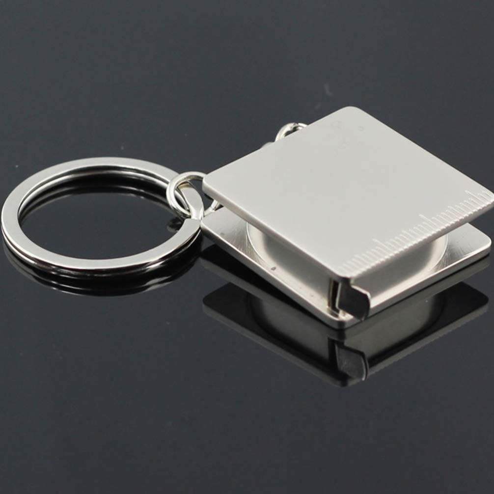 1Pcs tape measure tool Small Retractable Tape Measure Pendant Portable Square High Precision Tape Measure with Key measuring โ image 2
