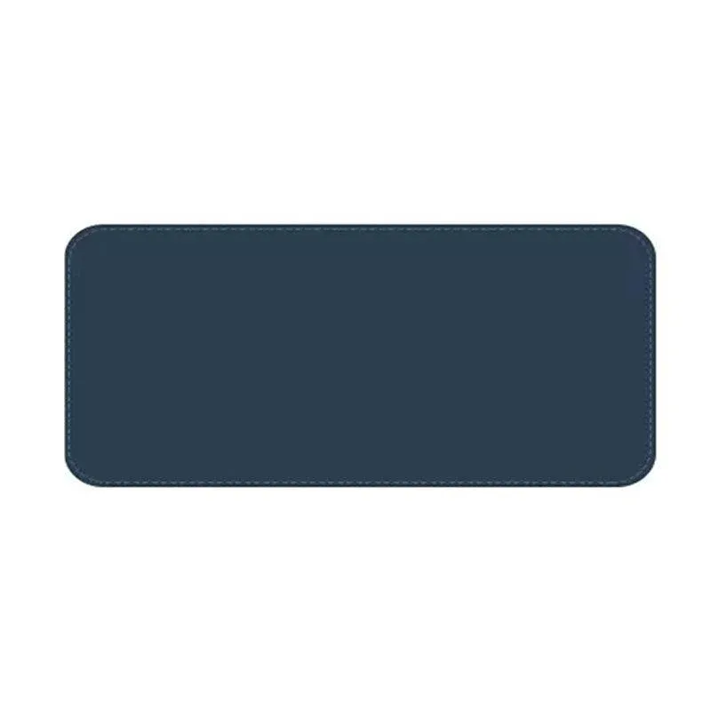 Large Leather Mouse Pad 80x40cm Desk Mat Gaming Extended Waterproof Anti Slip - Dark Blue