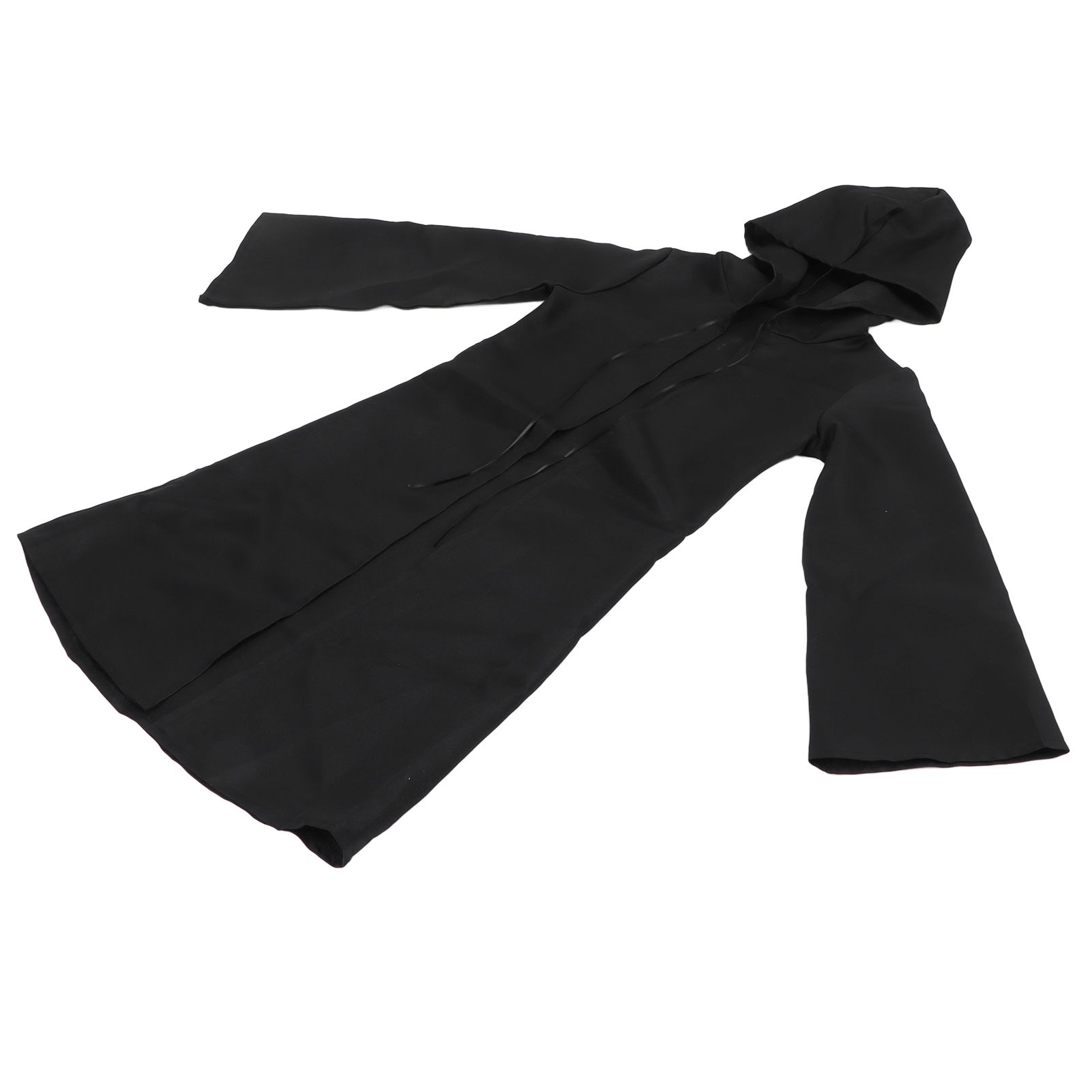 Halloween Hooded Black Cape Unisex Long Cloak Cosplay Dress Clothing Costume Party for AdultL — image 6