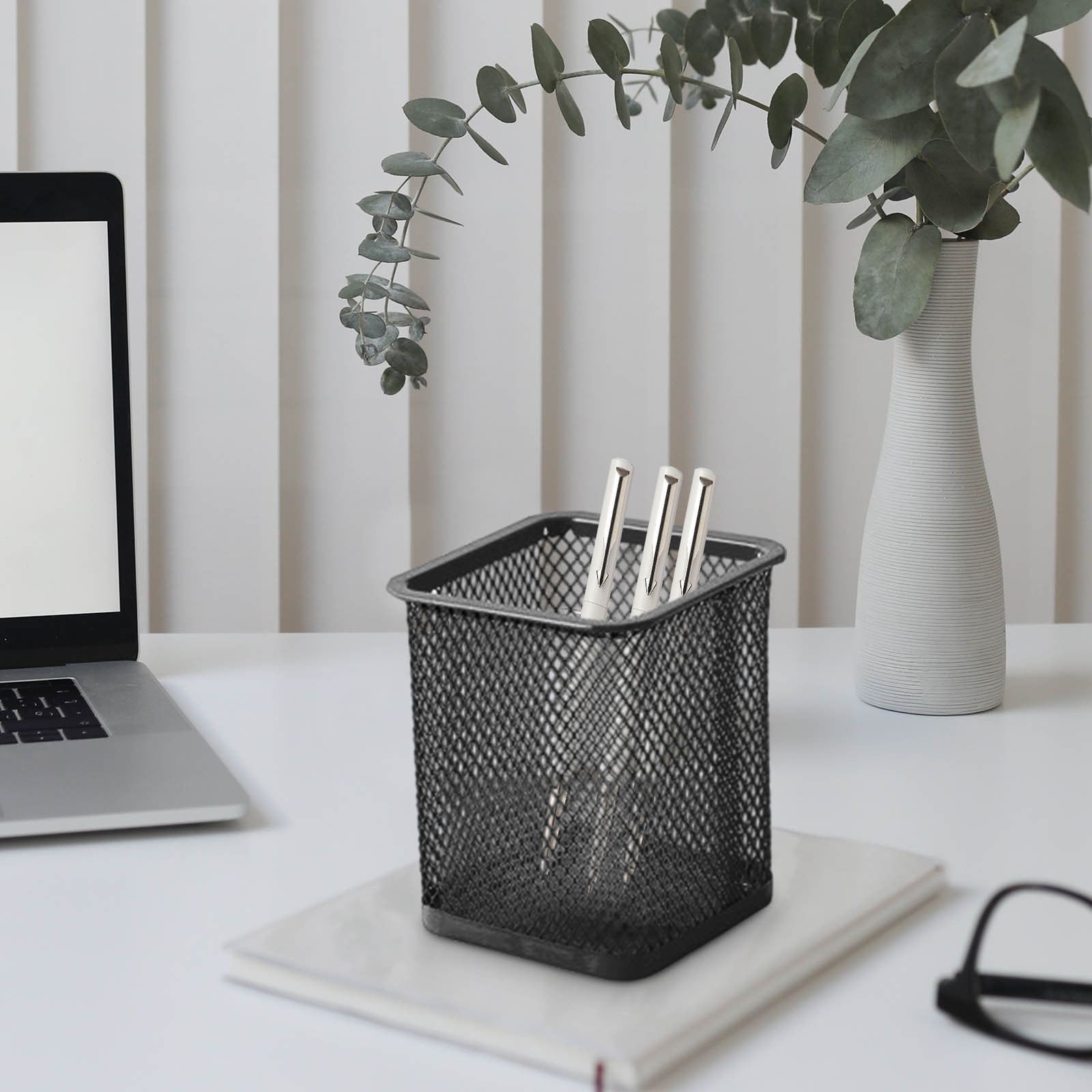 Pen Holder Mesh Pencil Holder Metal Pencil Holders Pen Organizer for Desk Office Pencil Holders, Back to Sch-ool Supplies D — image 3