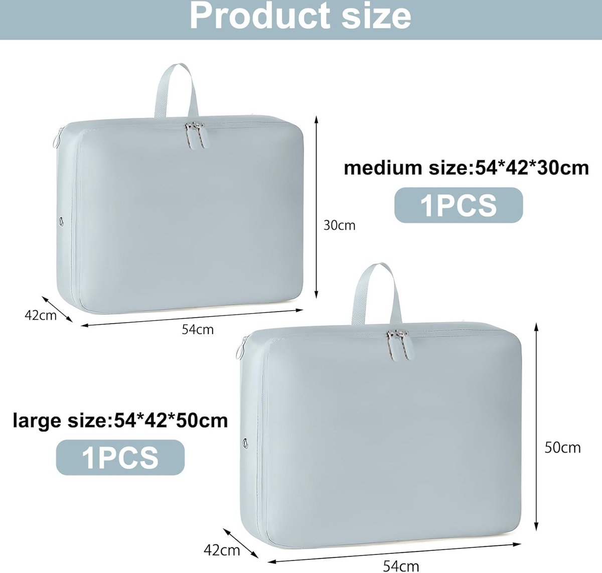 Storage Bag - Organizer - Storage Bags - Movable Organizer Bags - Space-Saving Bags - Storage Bag - Organizer - For Blankets/Pillows/Clothing/Duvet — image 5