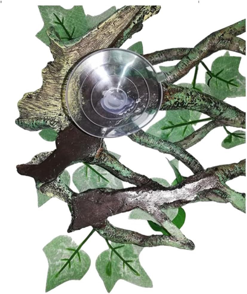 Reptile-Climbing Branch Plant Suction Cup Aquariums Decoration Simulate Aquatic-Plant Reptiles Tree for Climbing Tree Decor โ image 2