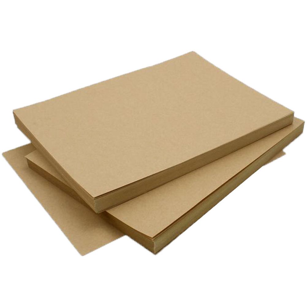 50 Sheet A4 Brown Kraft Sticker Paper Sheet Self Adhesive Label Inkjet Printer — image 3