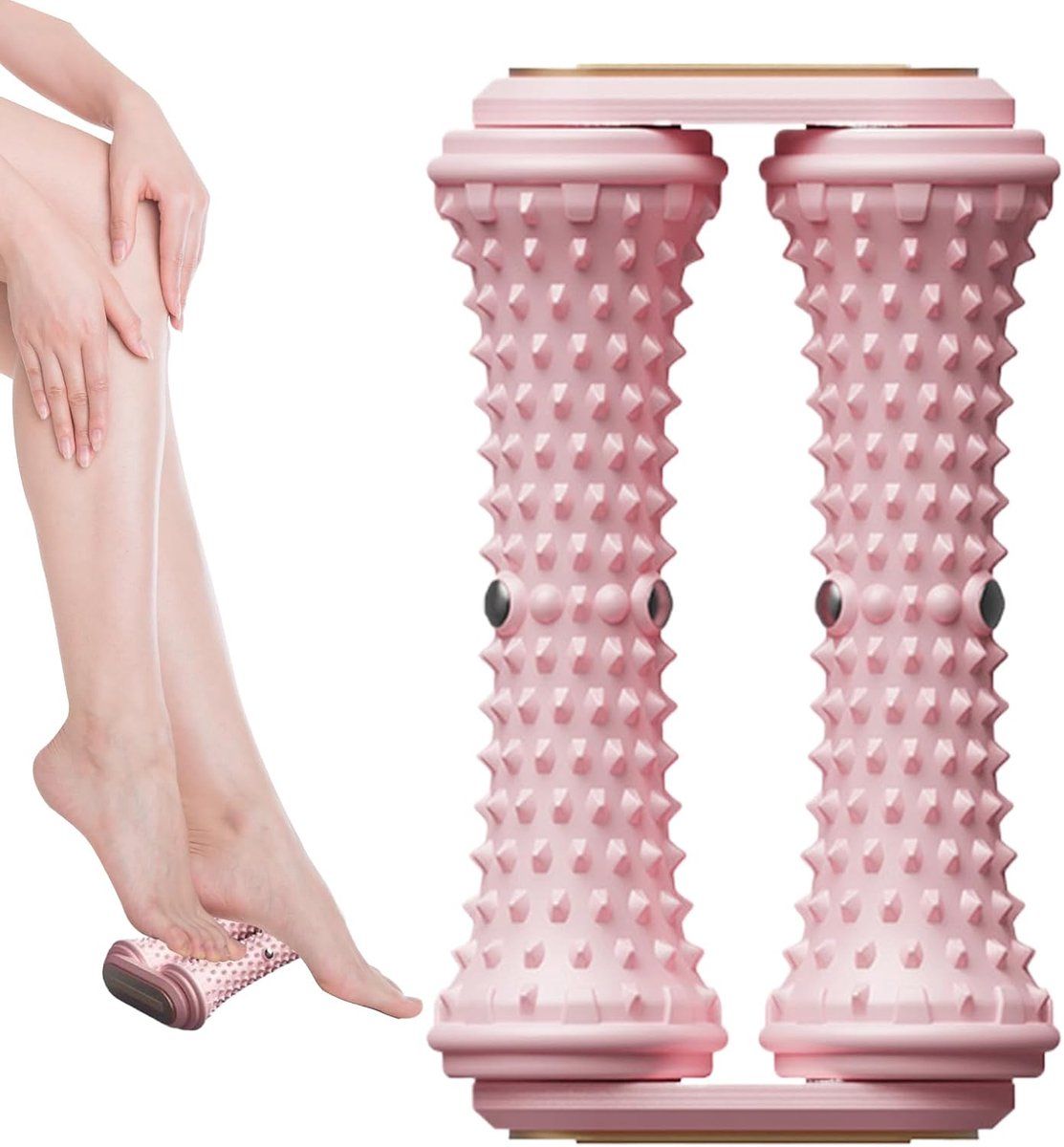 Foot Massager Roller, Foot Roller, Circulation, promoting foot massage, for fitness, relaxation, and sports recovery, Pink