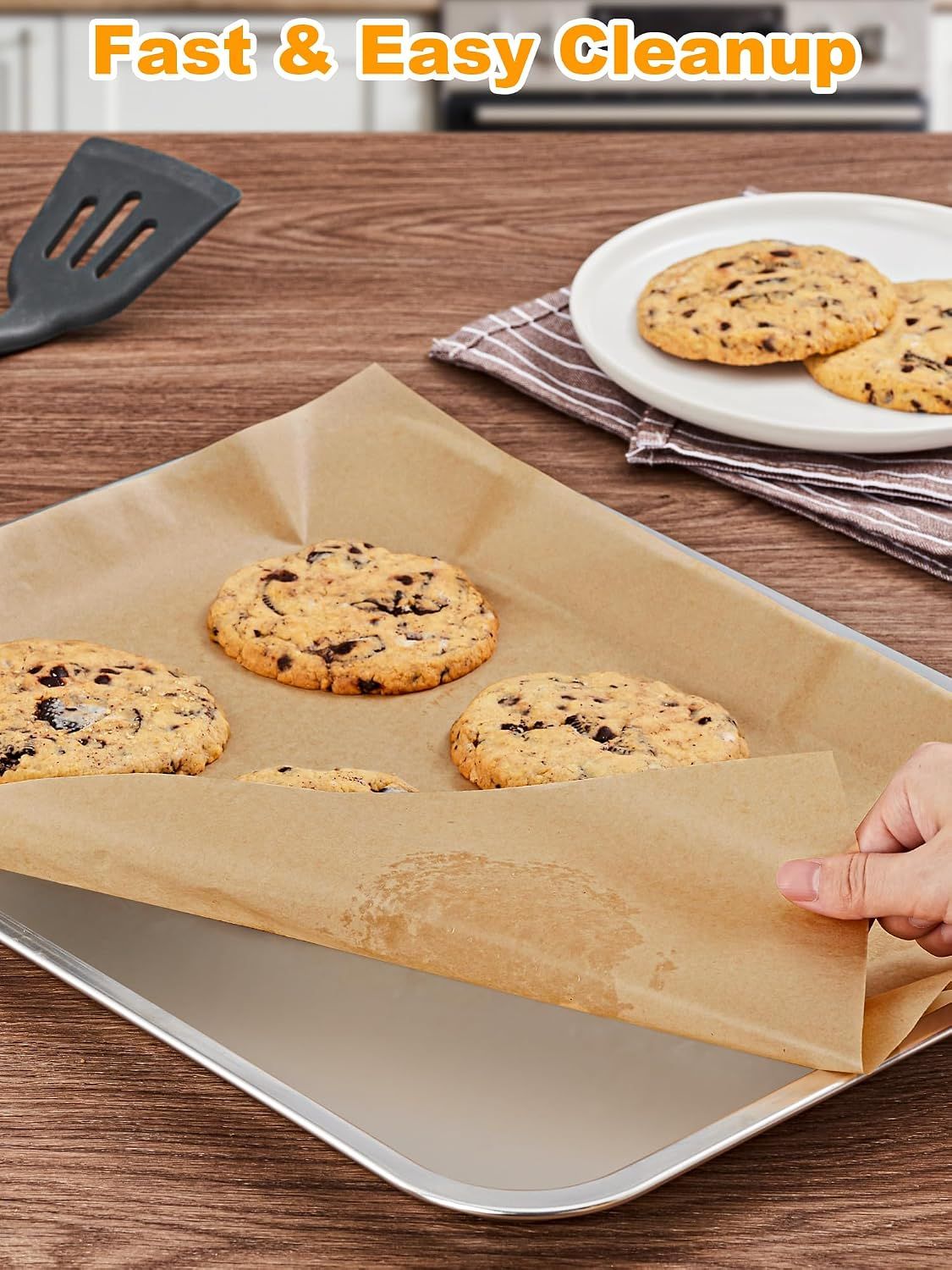 200 Sheet Precut Baking Paper Nonstick Heat Resistant, 40 x 30 cm — image 3