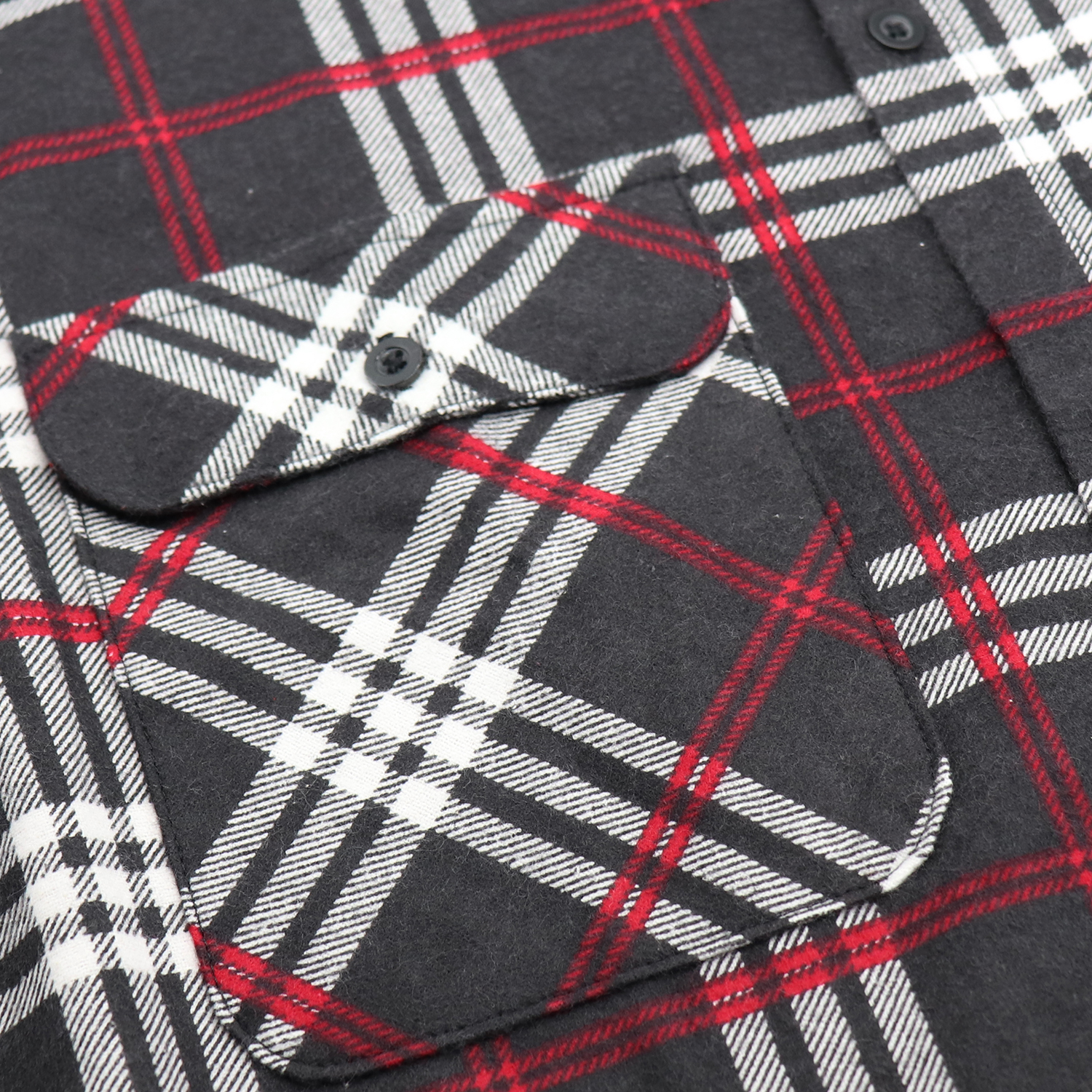 Men's 100% Cotton Flannelette Shirt Long Sleeve Plaid Check Flannel w Pockets, Shadow Glen Plaid, 2XL โ image 5