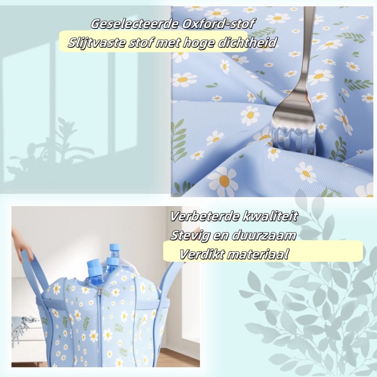 2 Packs Oxford Cloth Storage Bags, Large Capacity Quilt, Clothing and Luggage Moving Bags for Seasonal Home Storage, Blue, 51 × 20 × 32 cm — image 3