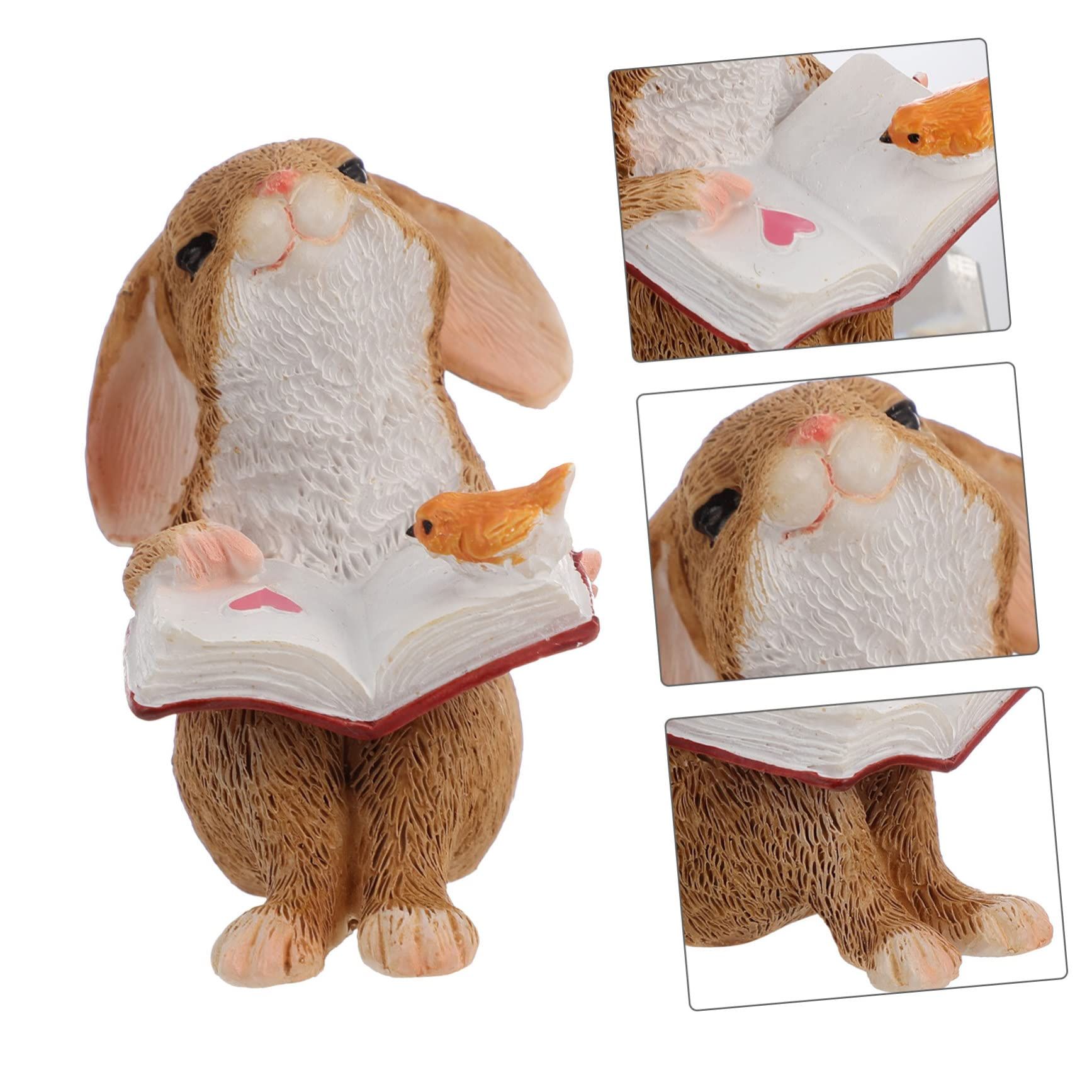 Live Festival Rabbit Mini Rabbit Decoration Fairy Statue Rabbit Desktop Decoration Rabbit Home Decoration Rabbit Statue — image 4