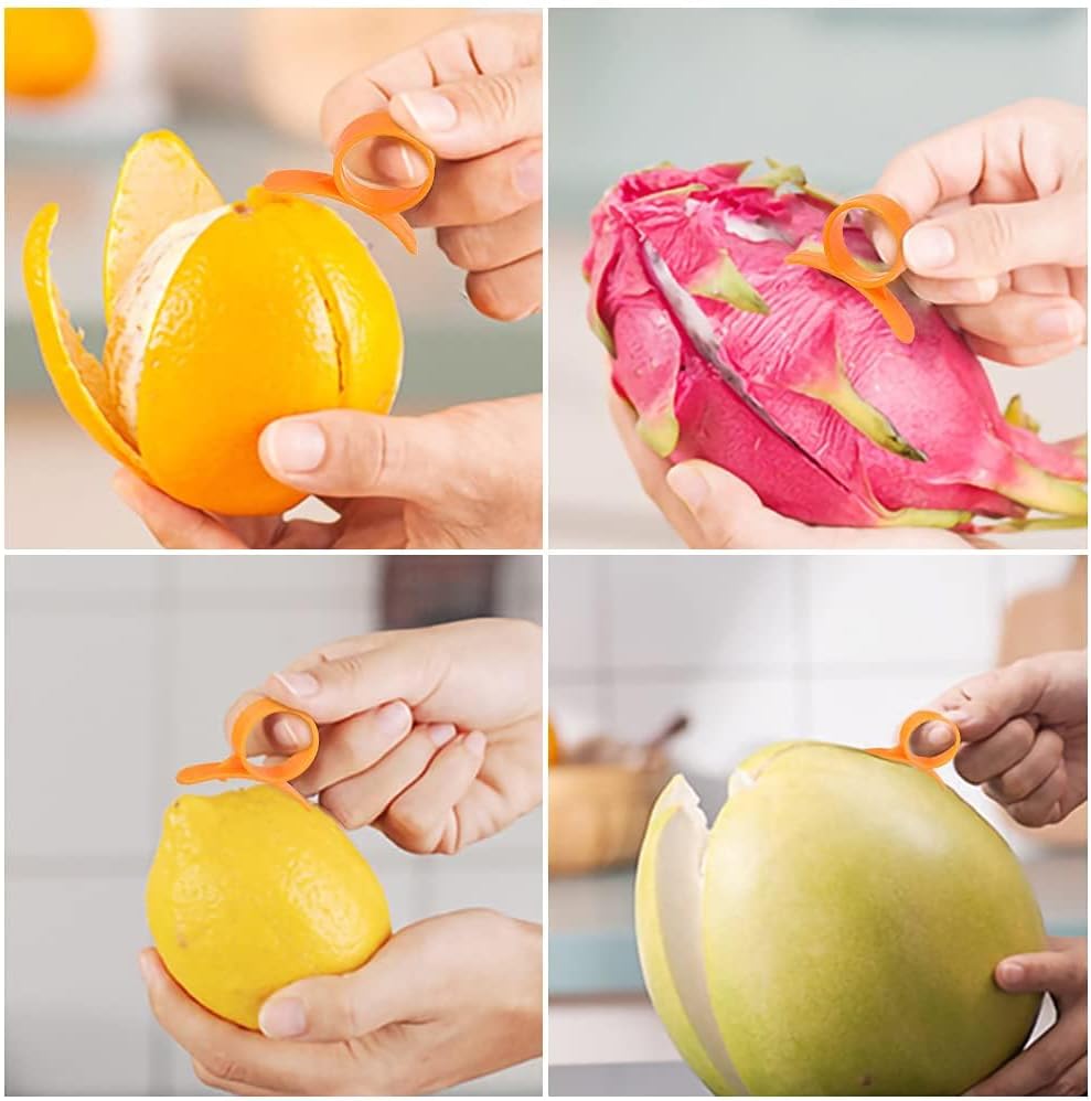 Potato Peelers, Vegetable Peeler for Kitchen Stainless Steel Y Shape Swivel Peelers, Carrot, Fruit, Ergonomic Non-Slip Handle and Sharp Blade with 2 Oranges — image 6