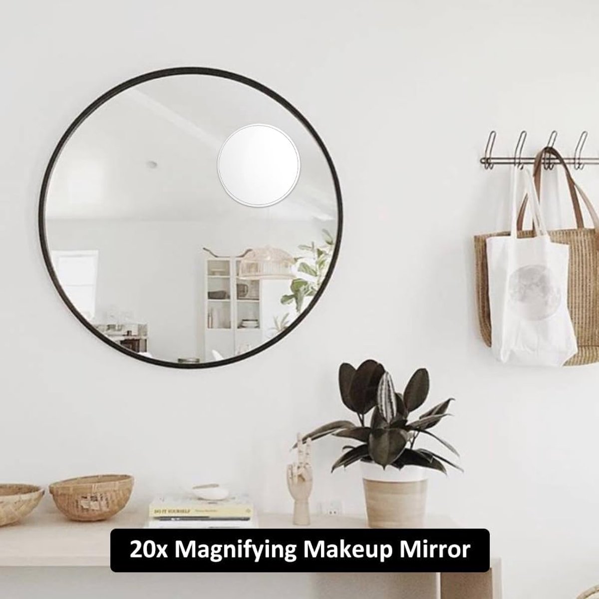20x magnifying mirror - 15 cm - Mirror - Magnifying glass - Makeup mirror - Magnifying makeup mirror - Shaving mirror - with suction cup - 20x detail magnifier โ image 3