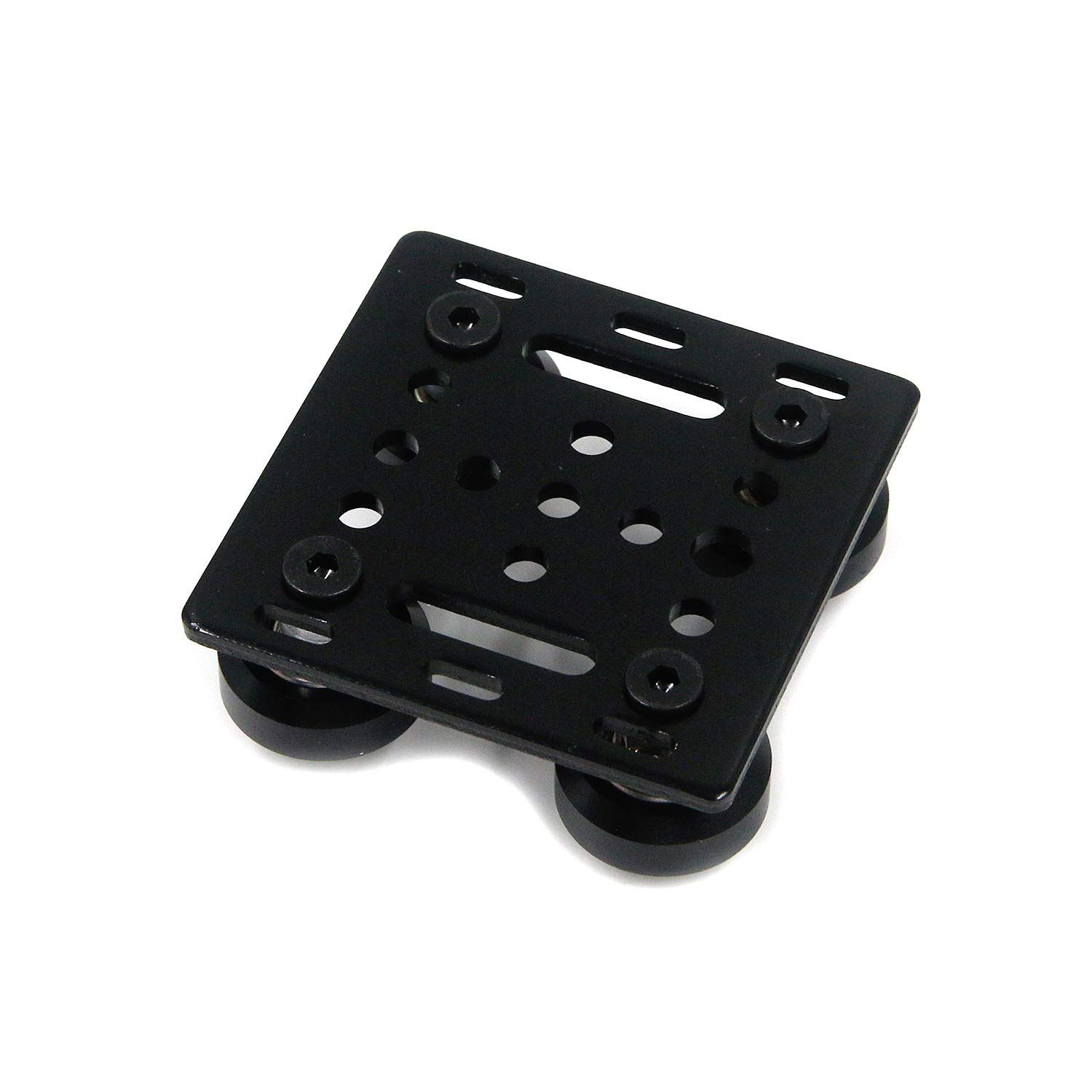 Wheel Plate for Aluminum Profile V Style Slot Support Plate for CNC and 3D Printer Parts with Black Wheel 3D Printer Accessories โ image 3