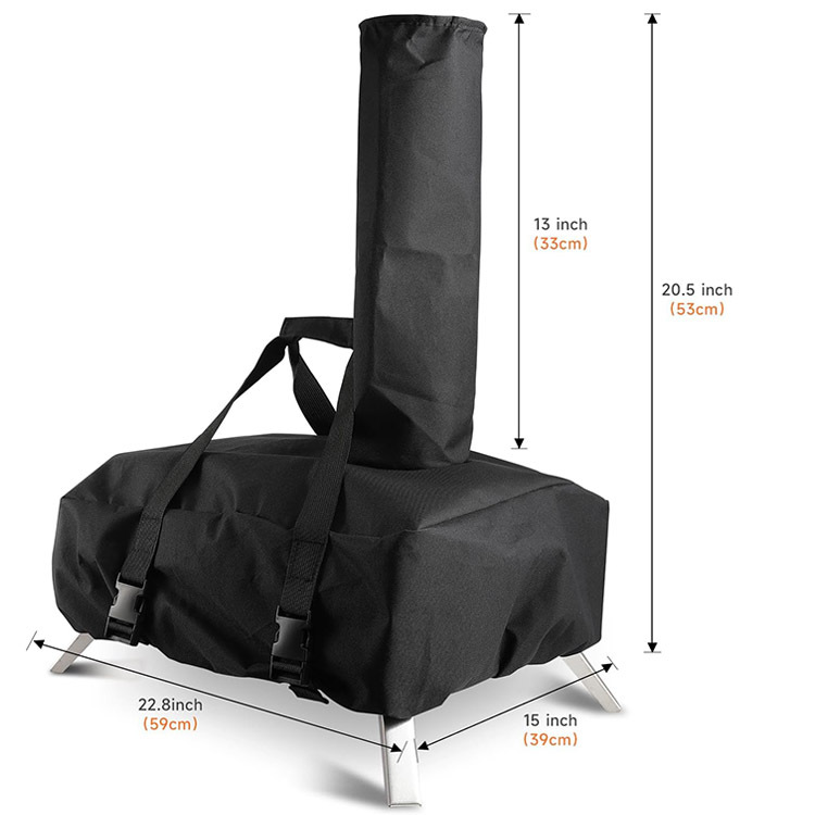 420D Oxford Waterproof Pizza Oven Cover with Carry Handles, Custom Fit for Aidpiza 12 Outdoor Pizza Oven — image 3
