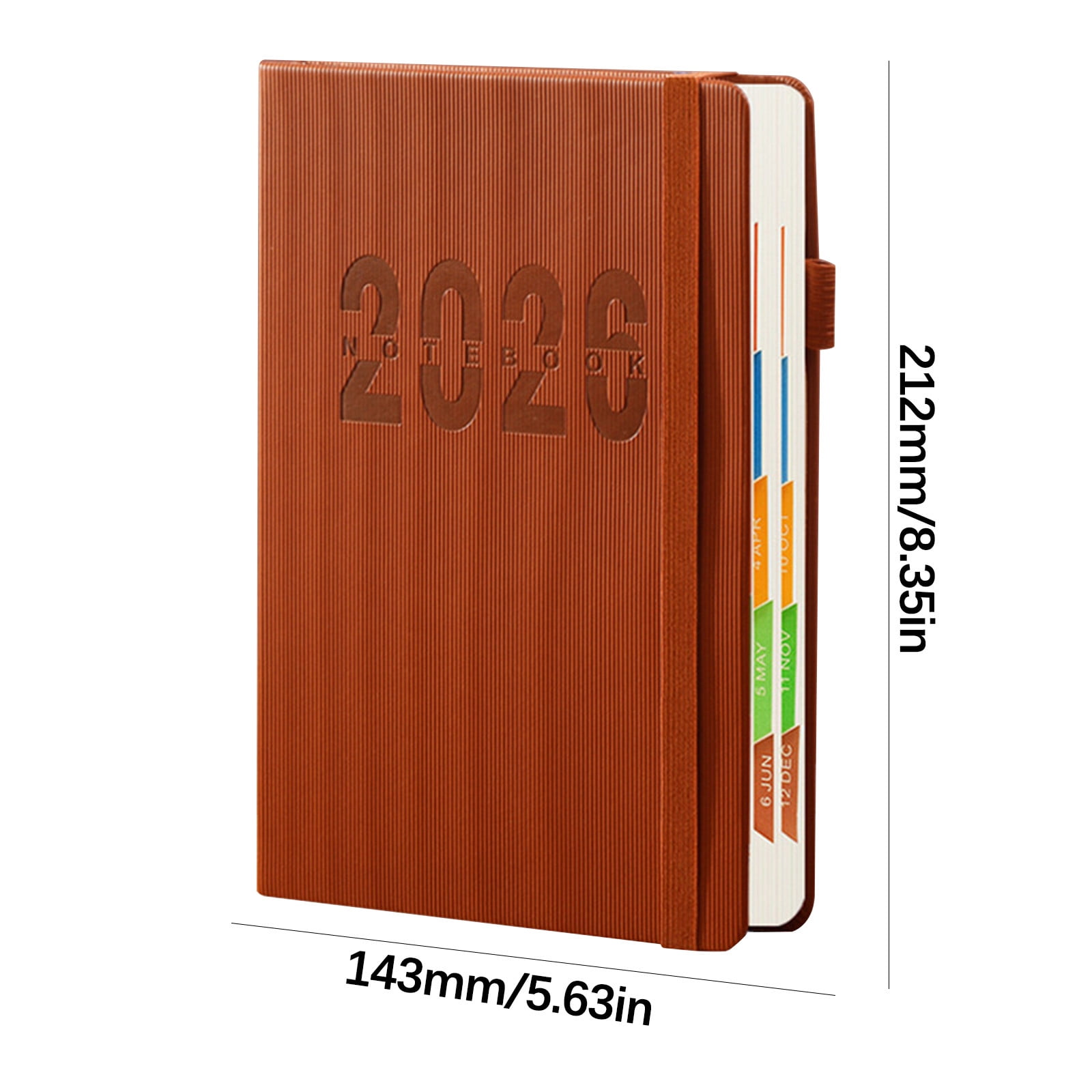 2026 Weekly Planner Notebook, Daily Planner Hardcover Calendar with Tabs and Pen Strap, 200 Pages Journaling Notebooks Daily Time Management Plan for Office — image 3