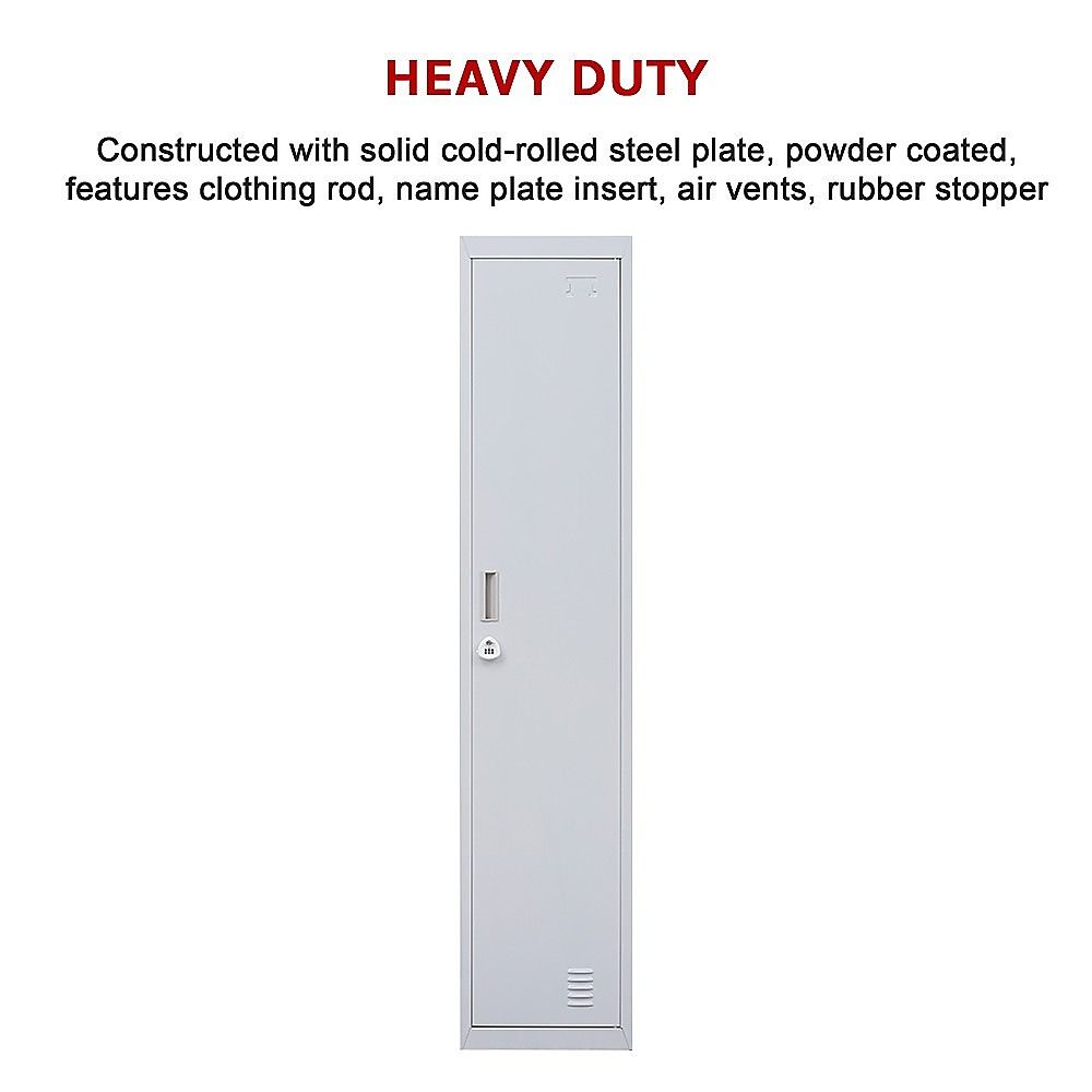 One-Door Office Gym Shed Clothing Locker Cabinet — image 7