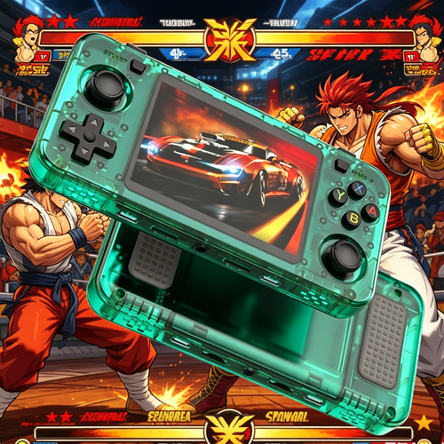 20000+ Games R36H Portable Video Game Consoles Retro Handheld Game Console Green — image 6