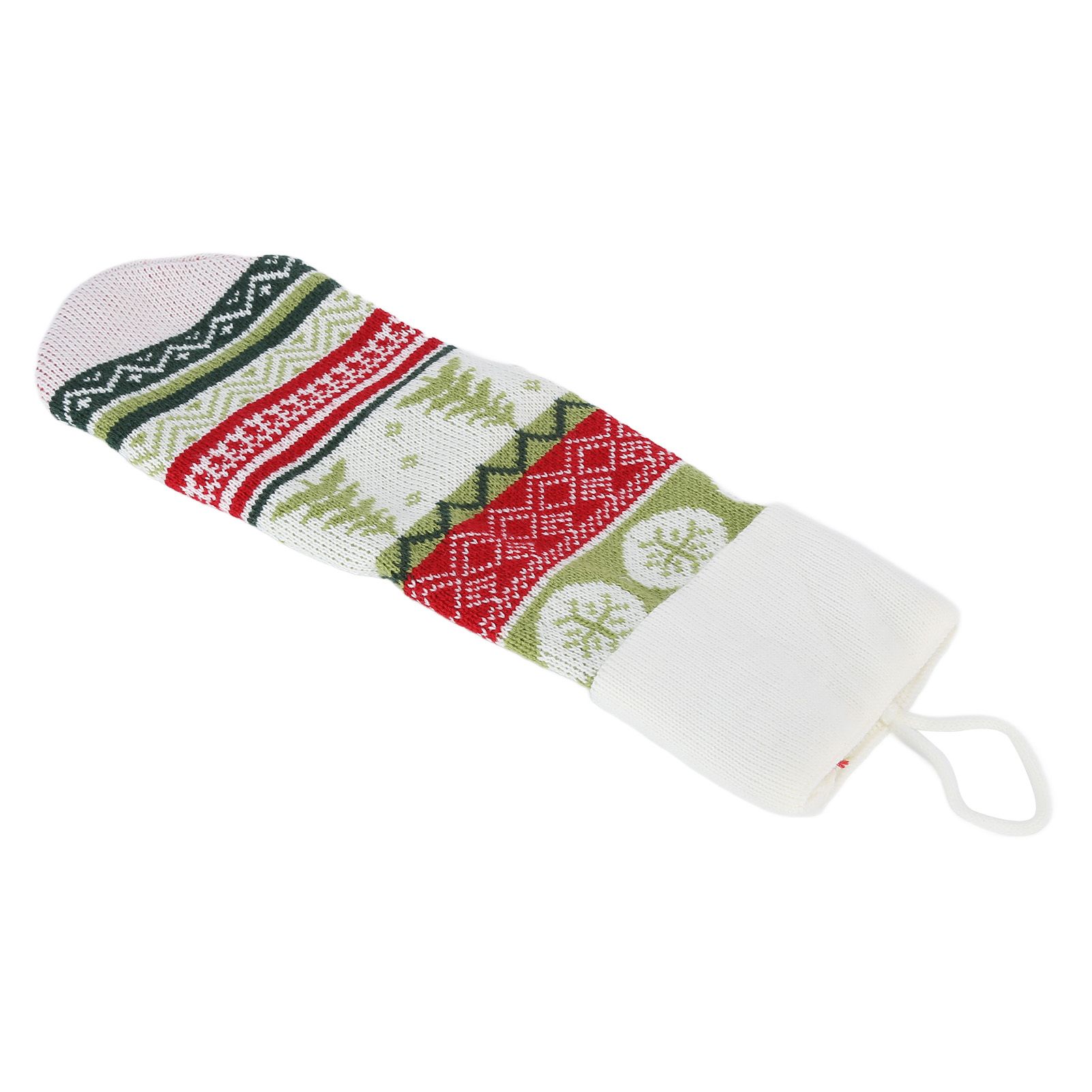 Christmas Decorations Children Sock Ornament Gift Bag Home Decoration for FestivalWhite Rope — image 4