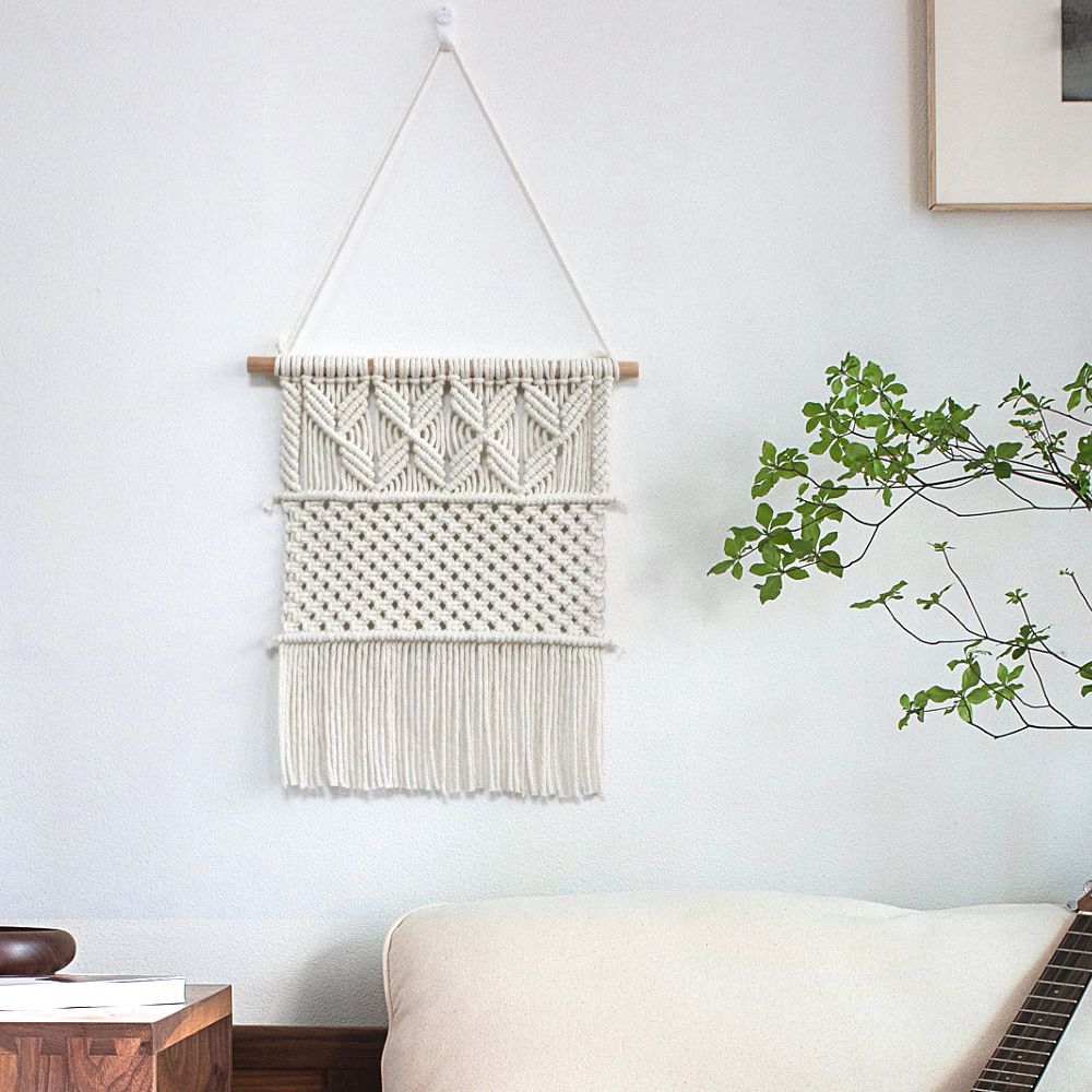 Hanging Tapestry Hand Woven Tapestries Boho Wall Art Decor Home Wall Decor Wall Pediment — image 3