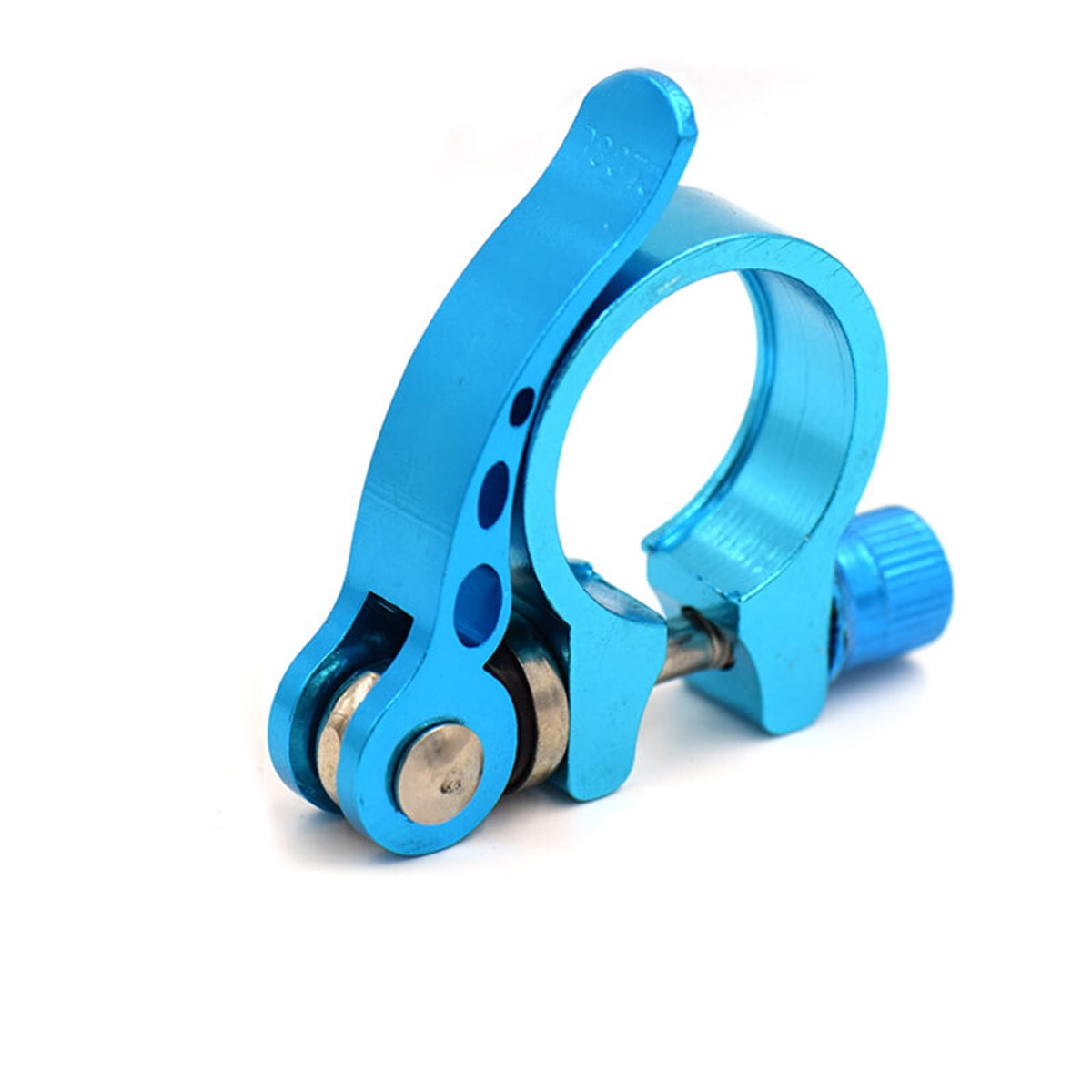 Durable Blue Bike Seatpost Clamp 1Pack for Cycling Quick Release — image 4