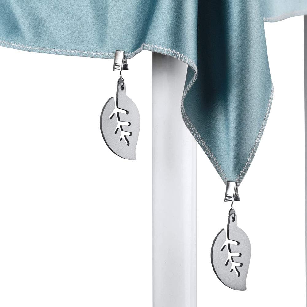 Stainless Steel Tafelkleedgewichten Leaf Shaped Multifunctional 5x7cm Silver 8 Piece Set — image 2