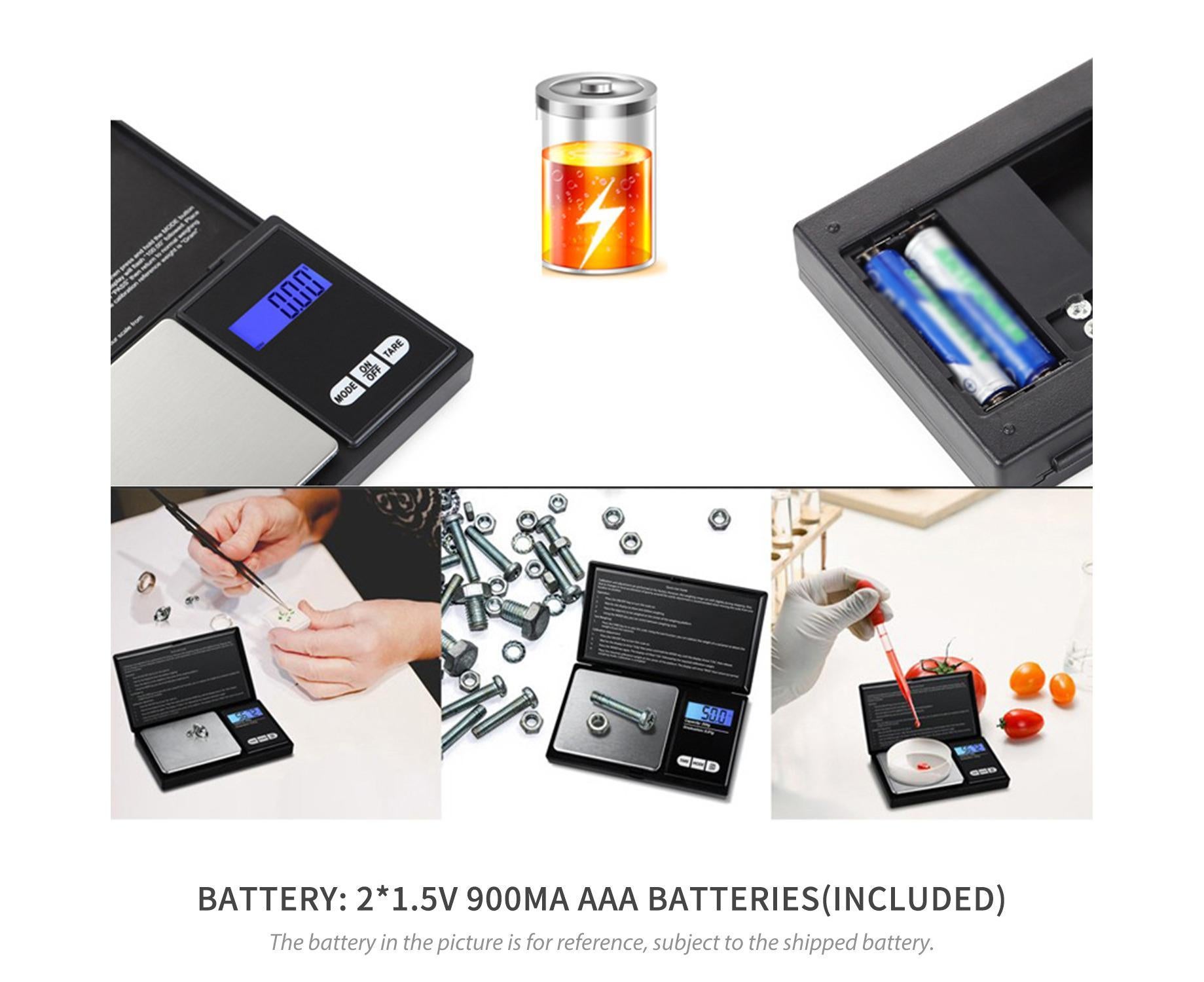 200g Jewelry Scale Digital Pocket Scales LCD Display Scale Small Mini Kitchen Scales Weight g dwt gn ct for Baking Cooking Portable Jewelry — image 2