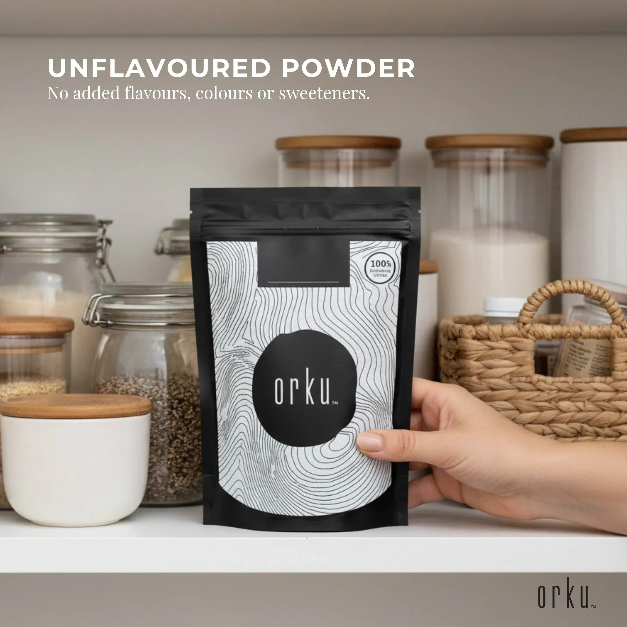 Orku 1Kg Magnesium Bisglycinate Powder Unflavoured Chelated Biglycinate — image 5