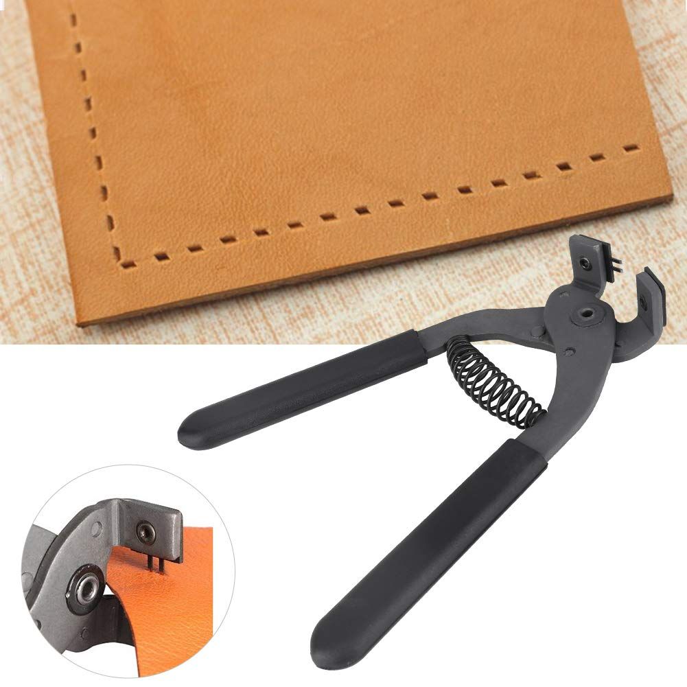 Leather Piercer Leather Craft Hole Punch Tools Hand-Held Silent Pliers Diamond Sewing Stitching Chisel Pricking Iron 4mm (4 Teeth) โ image 5