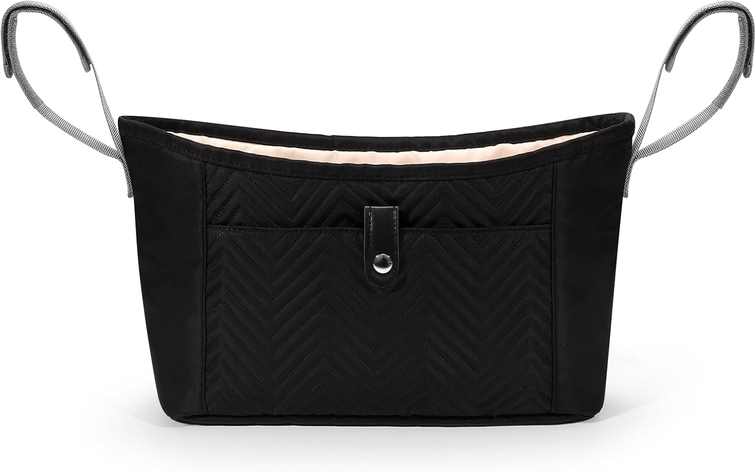 Universal Stroller Organizer, Stroller Bag Stroller Caddy Organizer, Stroller Accessories Fits for Uppababy, Baby Jogger, Nuna, Doona, Britax Strollers, Black — image 2