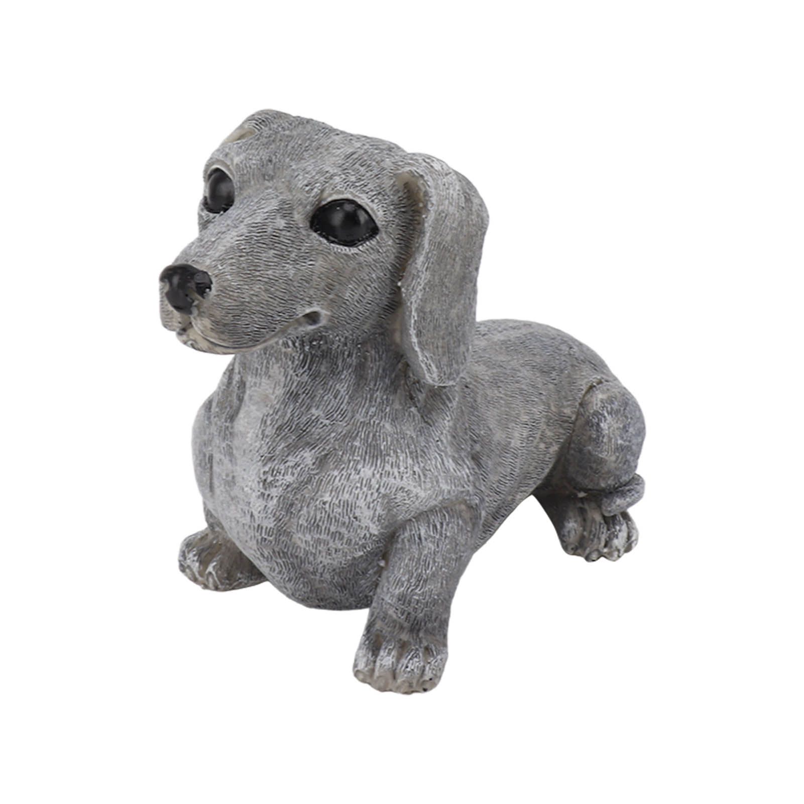 Dachshund Figurine Resin Dachshund Sculpture Outdoor Statue Ornament Dog Lover Gift For Garden Patio Lawn Courtyard Home Desktop Decoration — image 4
