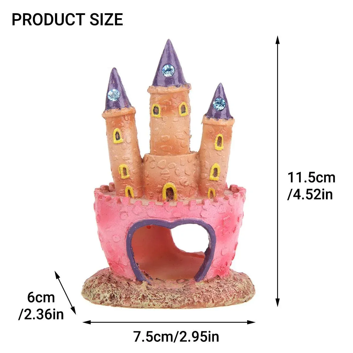 Aquarium Resin Fish Tank Castle Decoration Ornament Aquarium Decor Ornament โ image 3