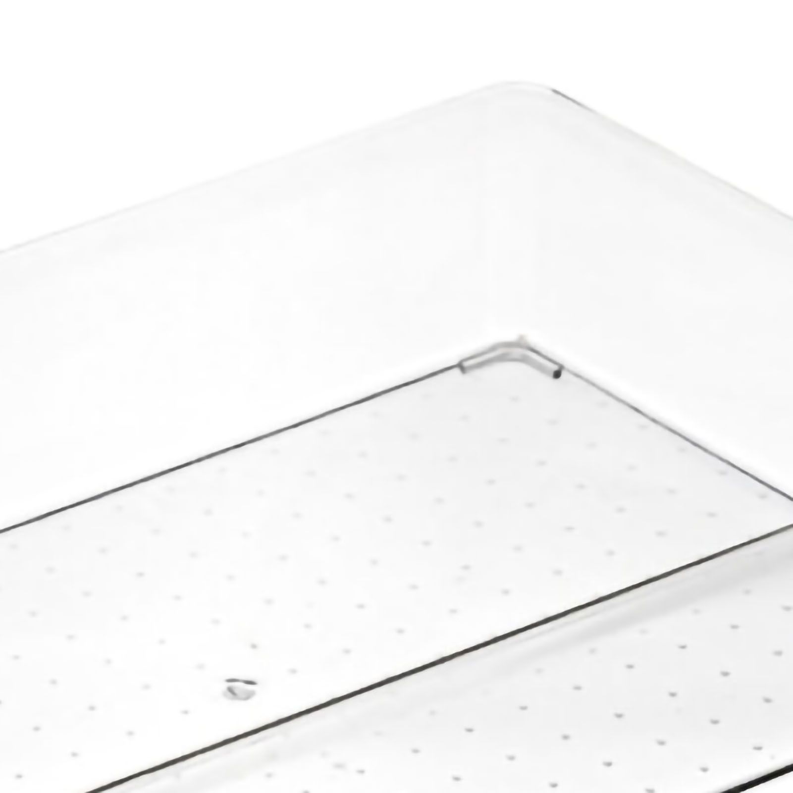 Drawer Storage Trays Durable Transparent Plastic Drawer Storage Divid Box for Kitchen Large Square Box — image 4