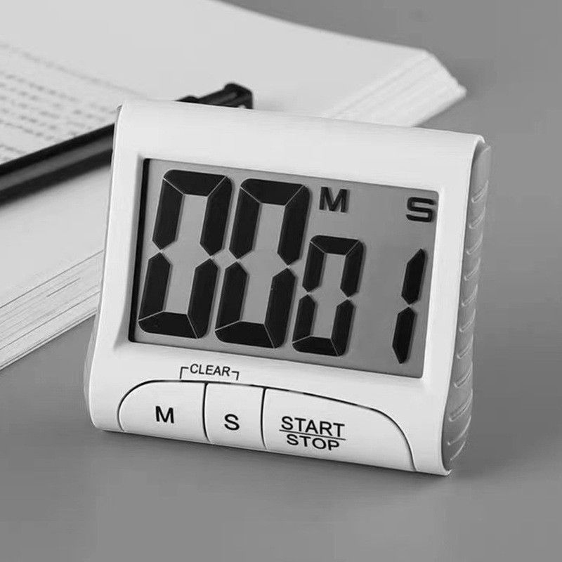 Large Display Kitchen Timer -Digital Timer Magnetic Back Loud Alarm On A Rope Countdown-Countdown Large LCD Display — image 2