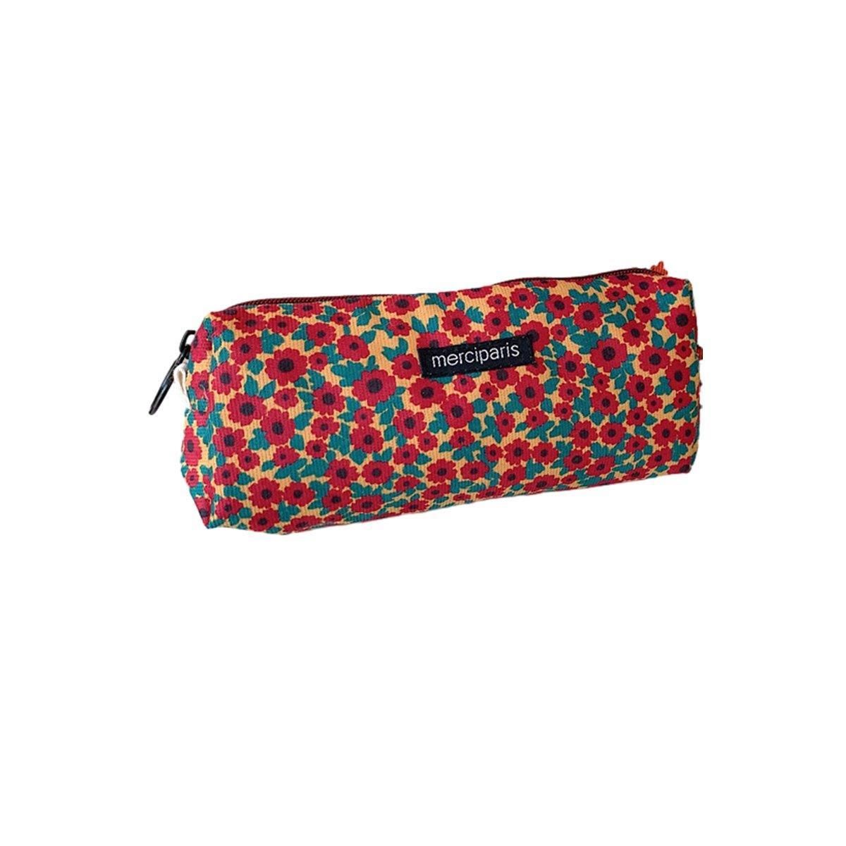 Large Capacity Pencil Case Organiser Bag Stationery Holder School Travel Pouch - Hong Kong Style