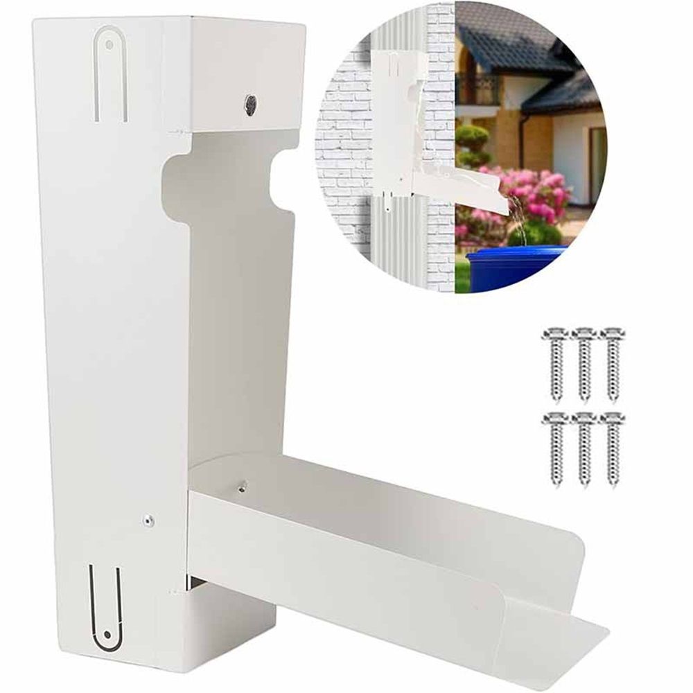 Rainwater Collection System, Rain Barrel Diverter Catching Collection System, Stainless Steel Raindrop Rainwater Colander Fits 3" x 4" Standard Downspout — image 2