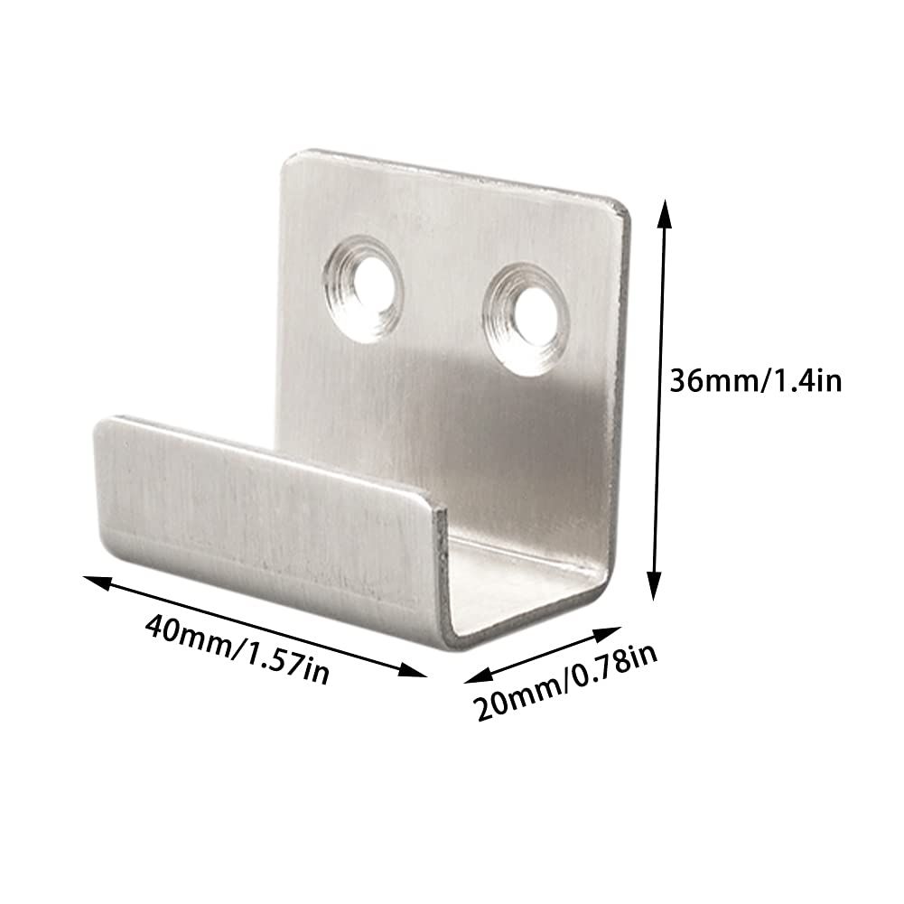 Stainless Steel Tile Hanger, 6 Pcs Ceramic Tile Display Wall-Mounted Hooks, Heavy Duty Flat J Hooks â image 3