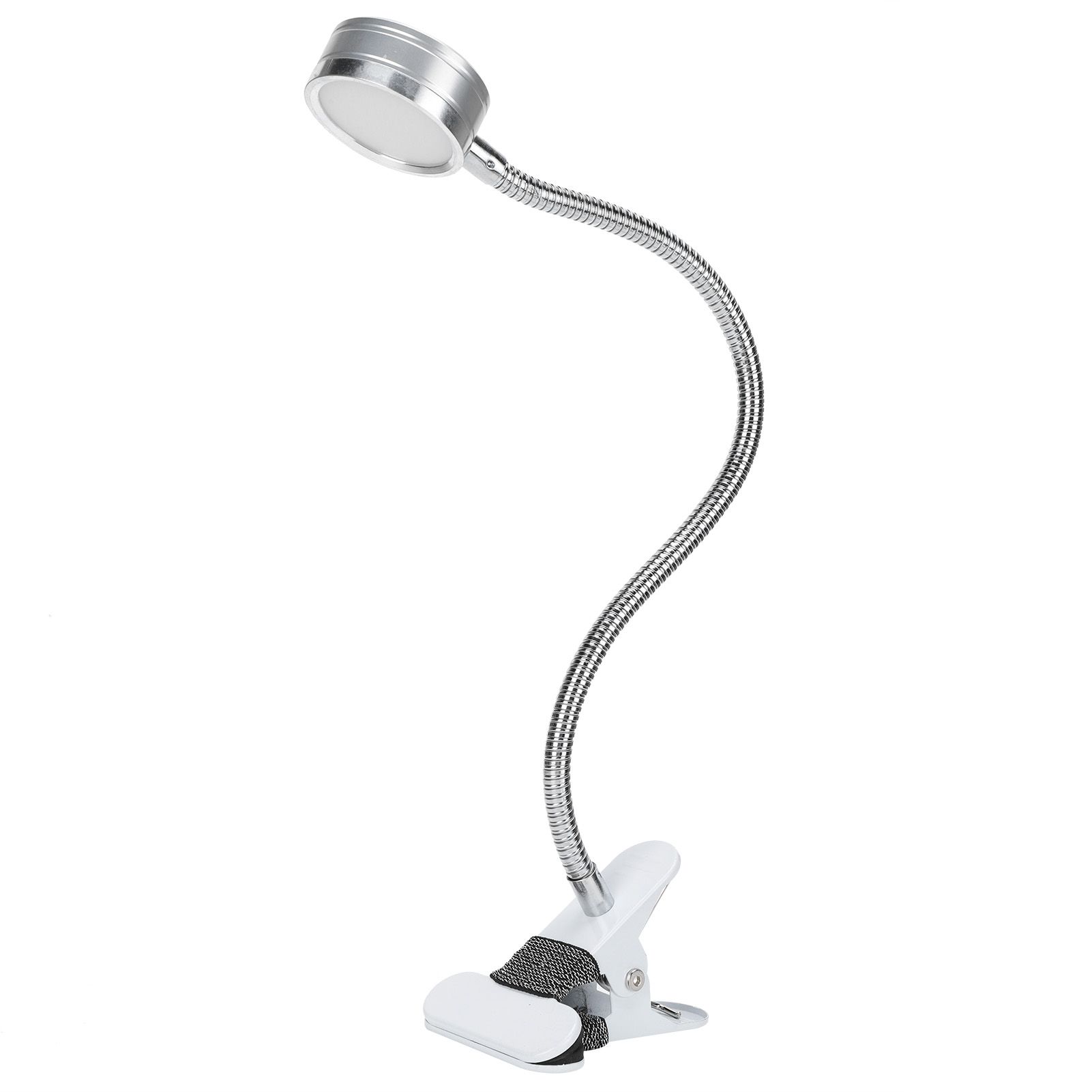 Clamp Light USB Warm Cold Color Temperature 360 Degrees Adjustable Gooseneck Light (Silver) โ image 2