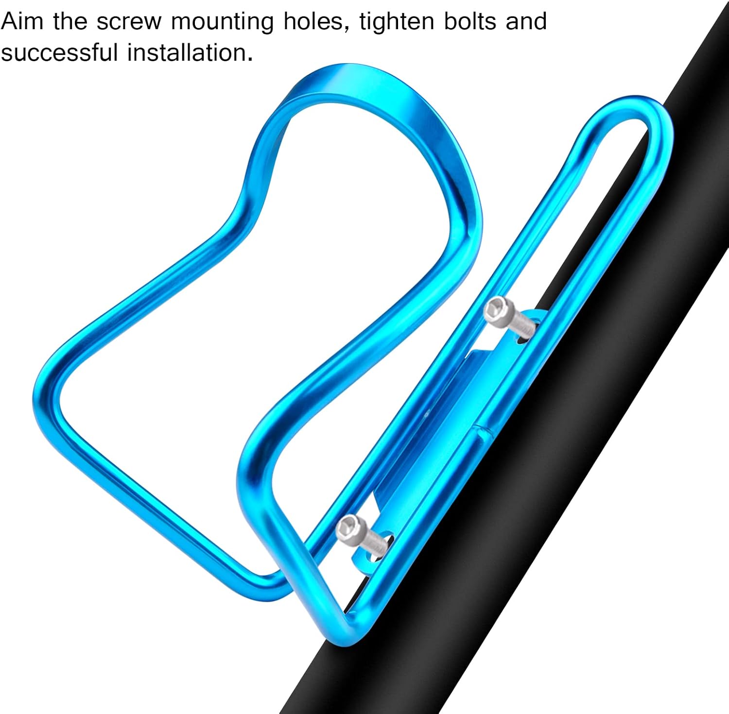 1-Pack - Lightweight Aluminum - Water Bottle Cage for Outdoor Activities (Blue) - Bicycle Accessories โ image 5
