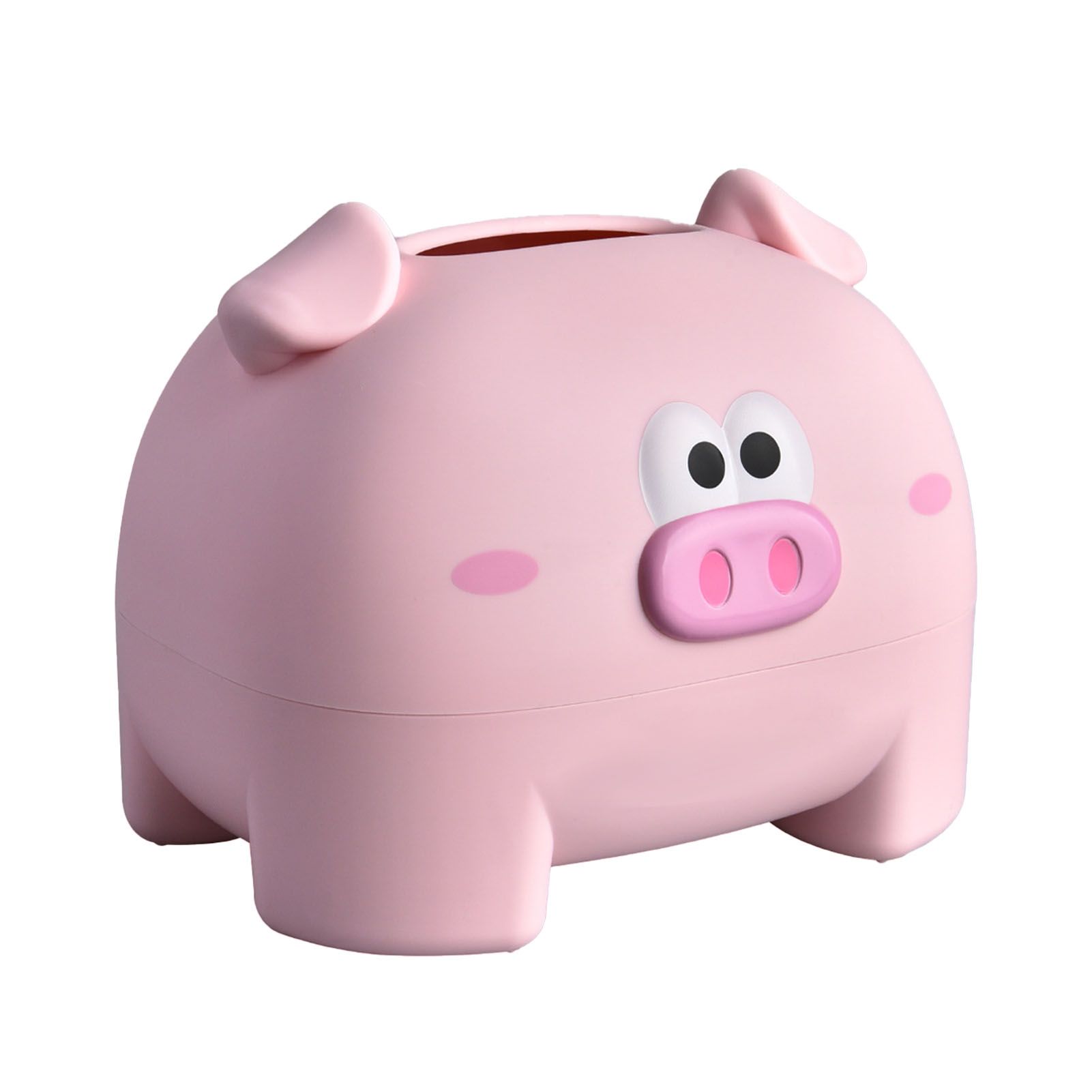 Cute Tissue Storage Box Pig Shaped Decorative Towel Napkin Container Case For Tabletop Pink โ image 4