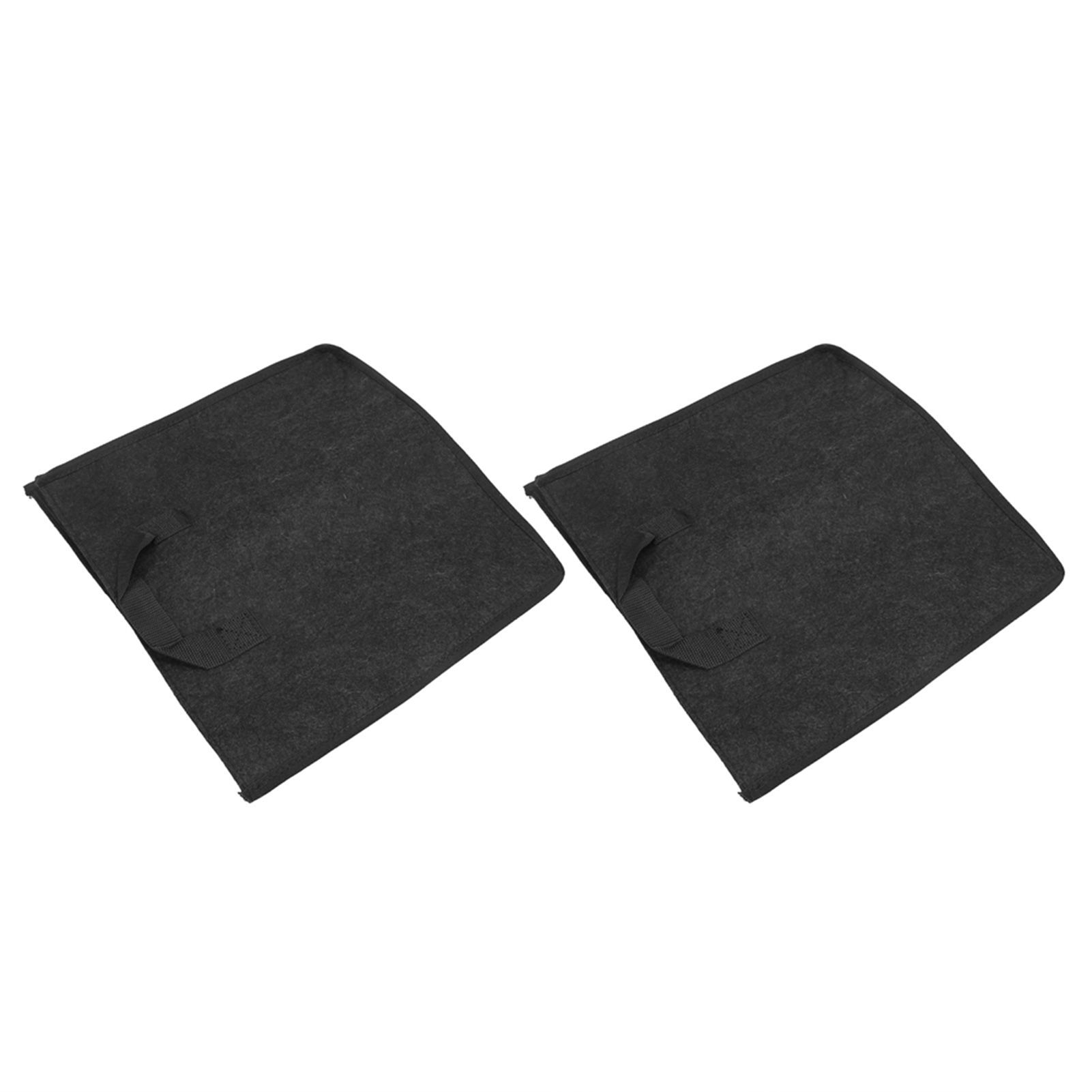 2PCS Plant Grow Bags Felt Vegetable Growing Pots with Handles Flower Planting Bed15Gallon 35x35x35cm — image 6