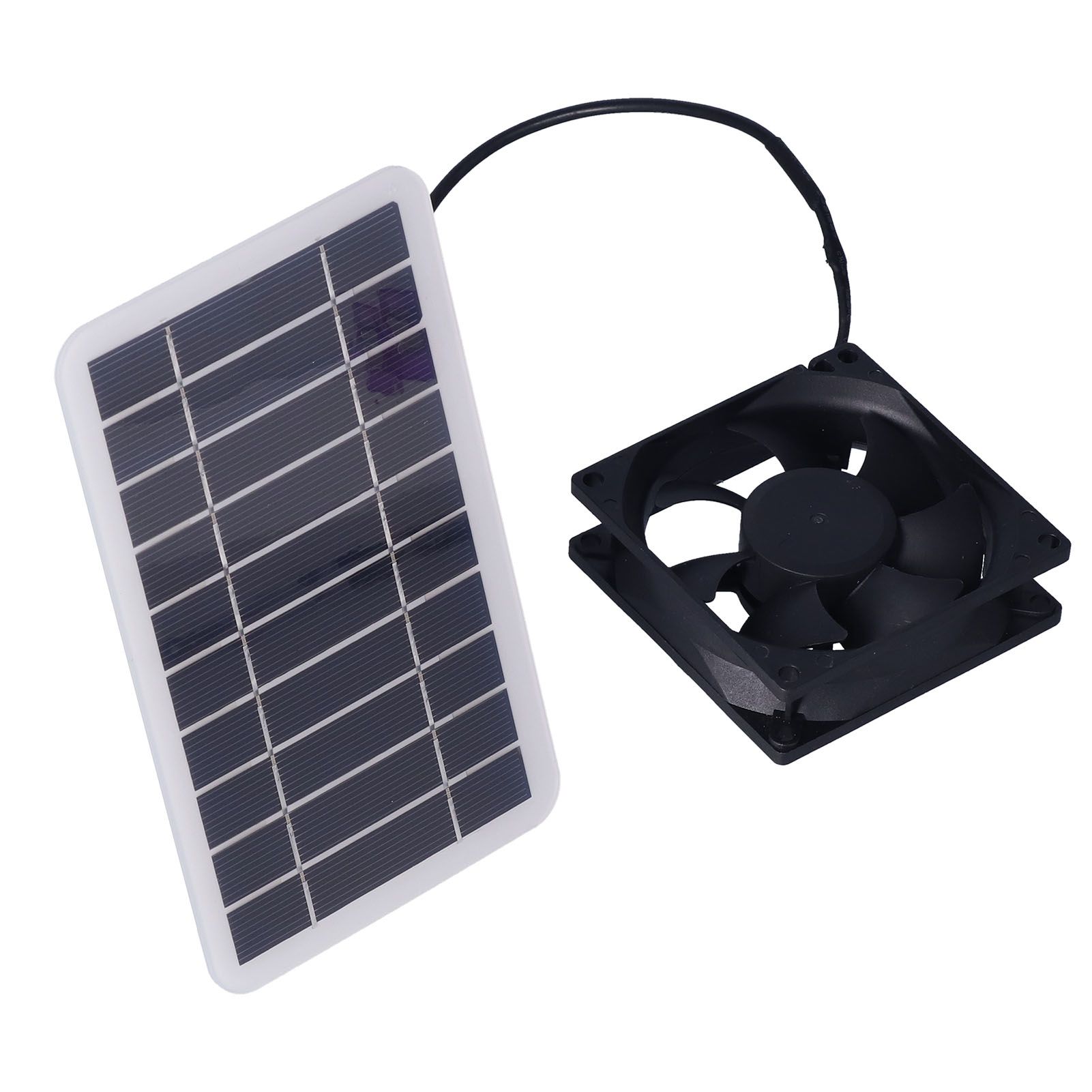 2.5W Solar Panel Fan Solar Pet Exhaust Air Flowing Fan for Outdoor Breeding Planting โ image 2