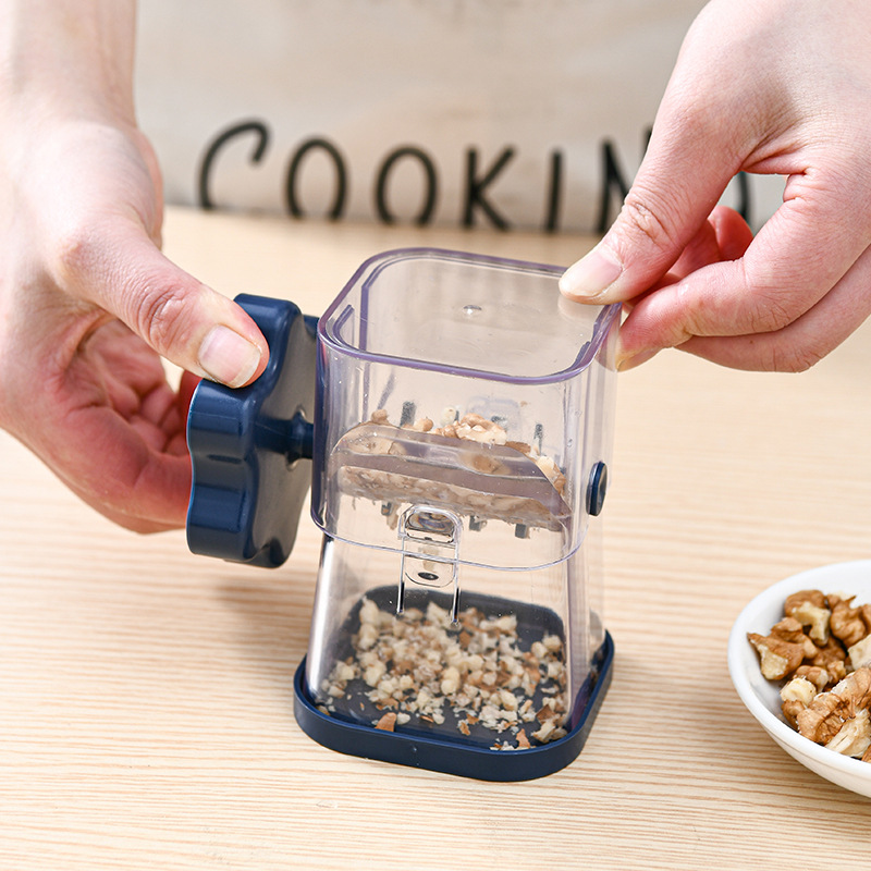 Coffee color Manual Nut & Chocolate Grinder - Effortless Peanut Walnut Chopper - Easy Clean Kitchen Tool โ image 2